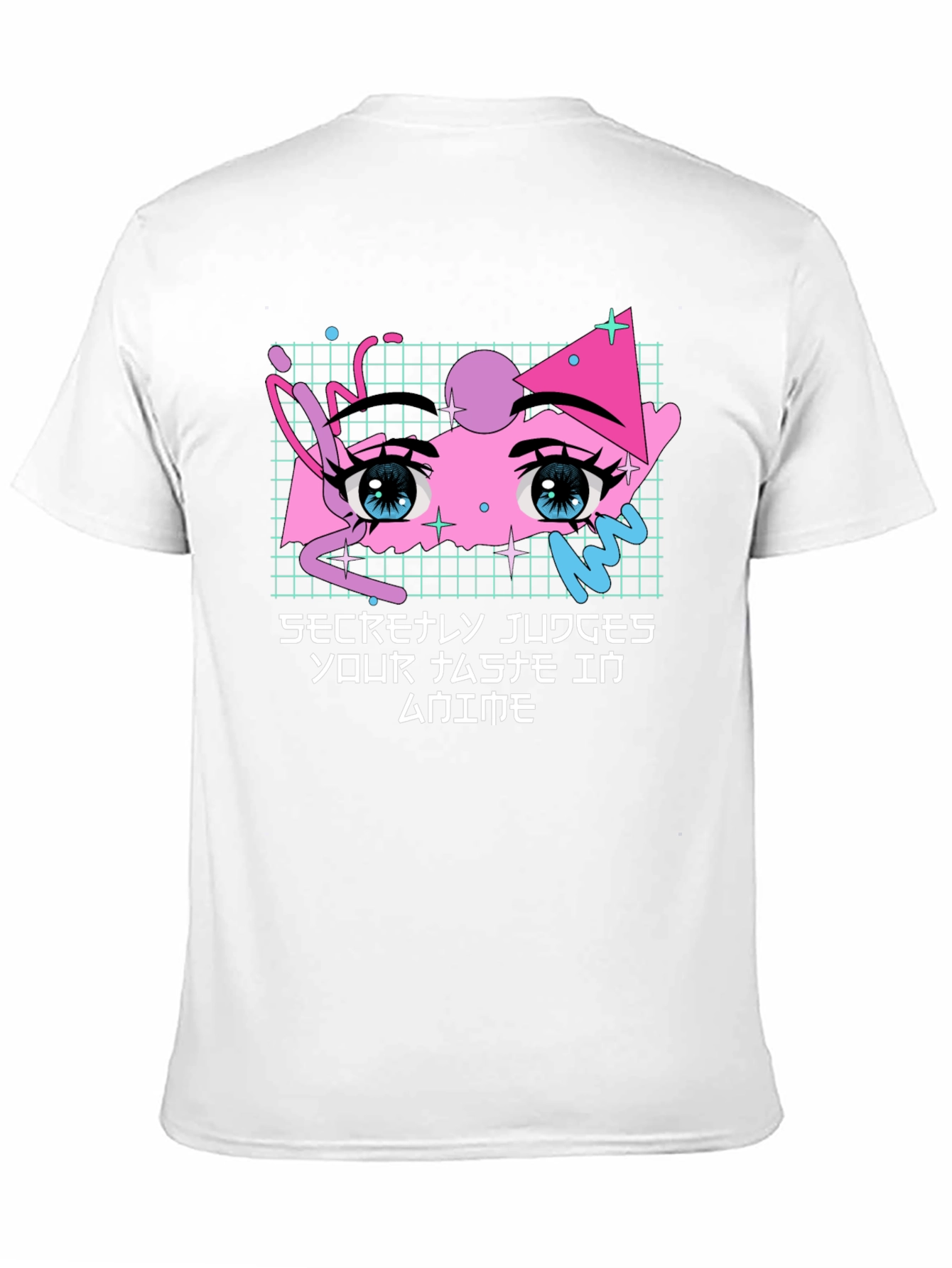 Secretly Judges Anime T-Shirt - Aesthetic Anime Eyes
