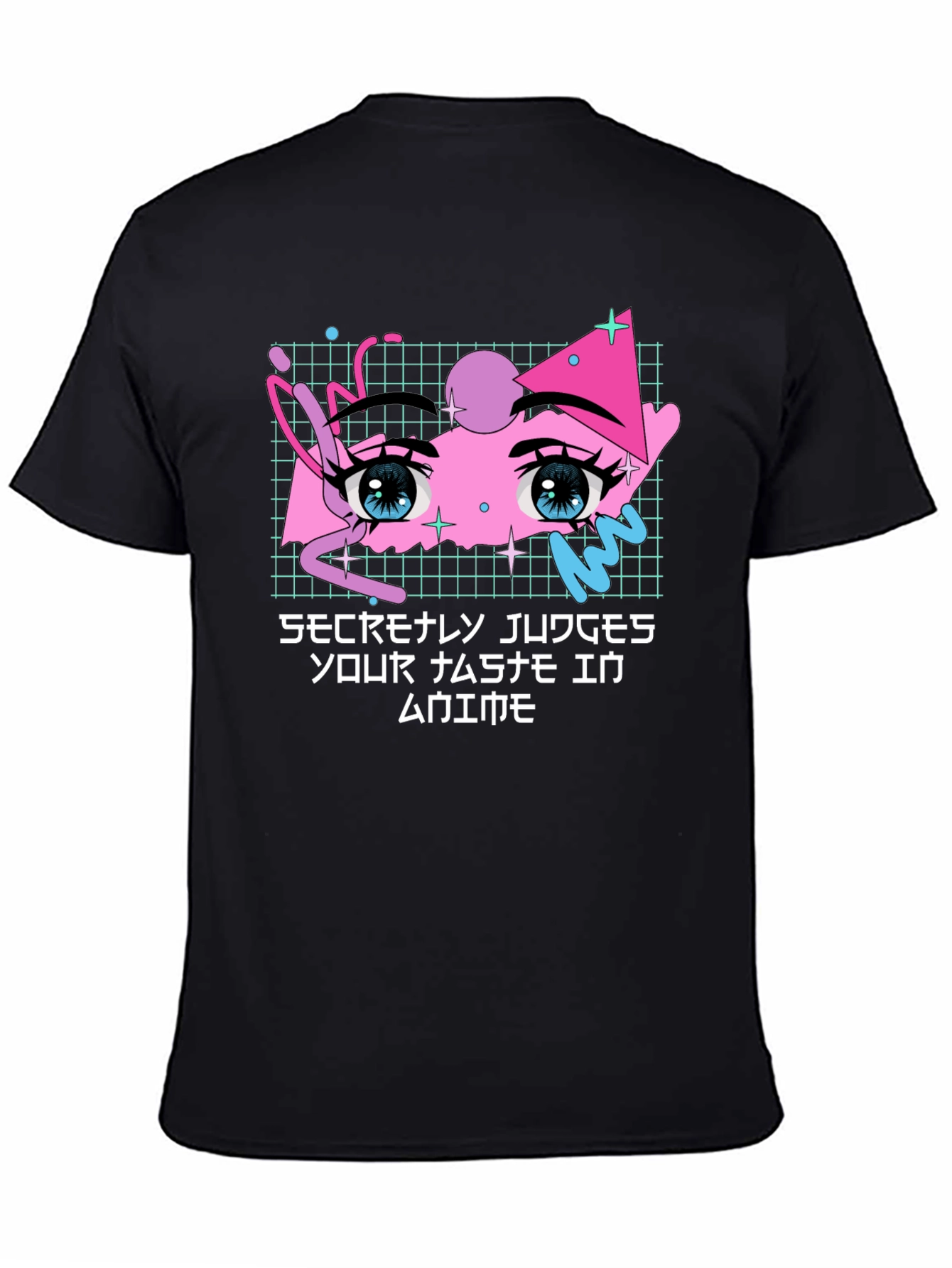 Secretly Judges Anime T-Shirt - Aesthetic Anime Eyes