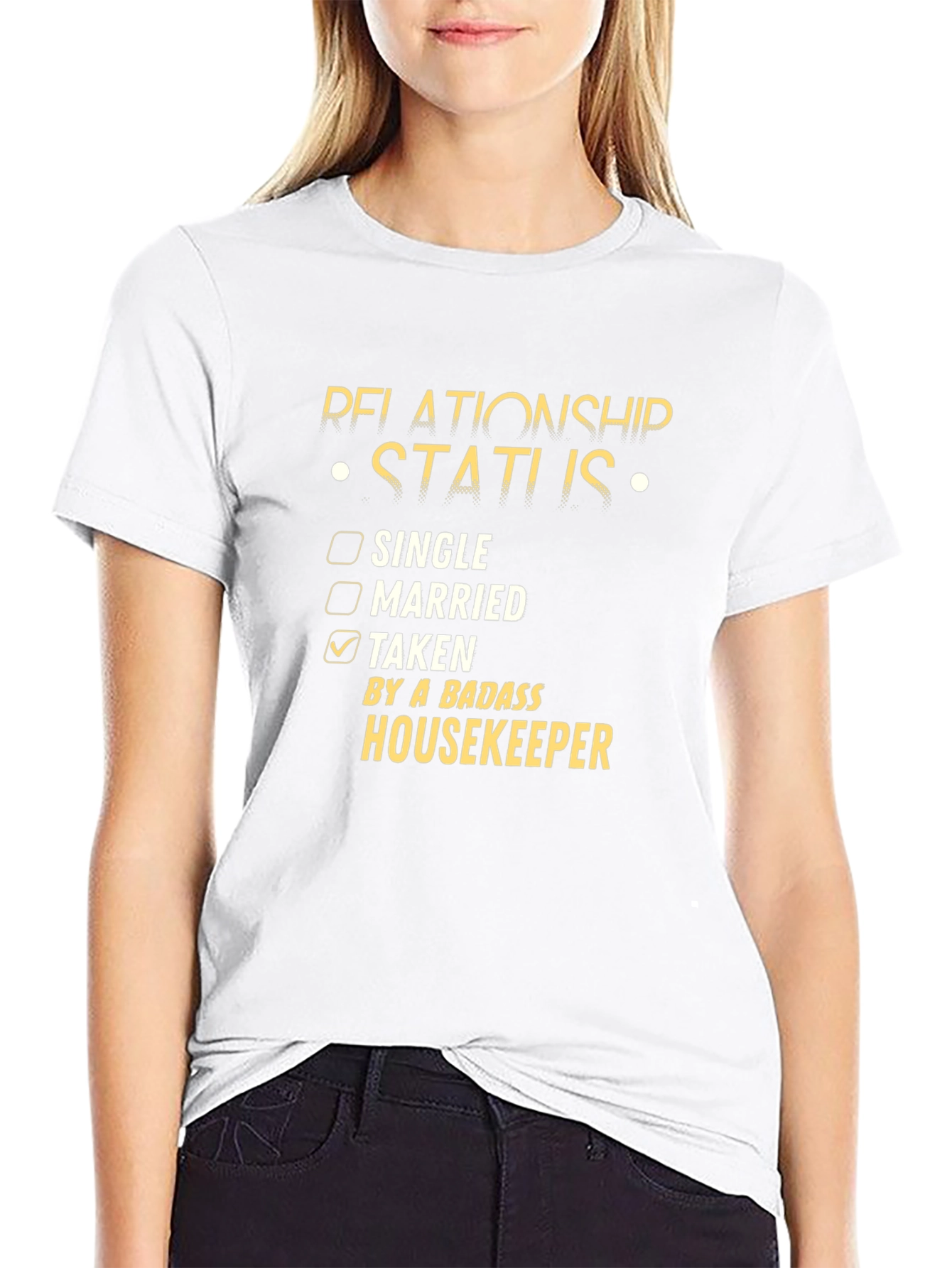 Relationship Status: Taken by a Badass Housekeeper T-Shirt