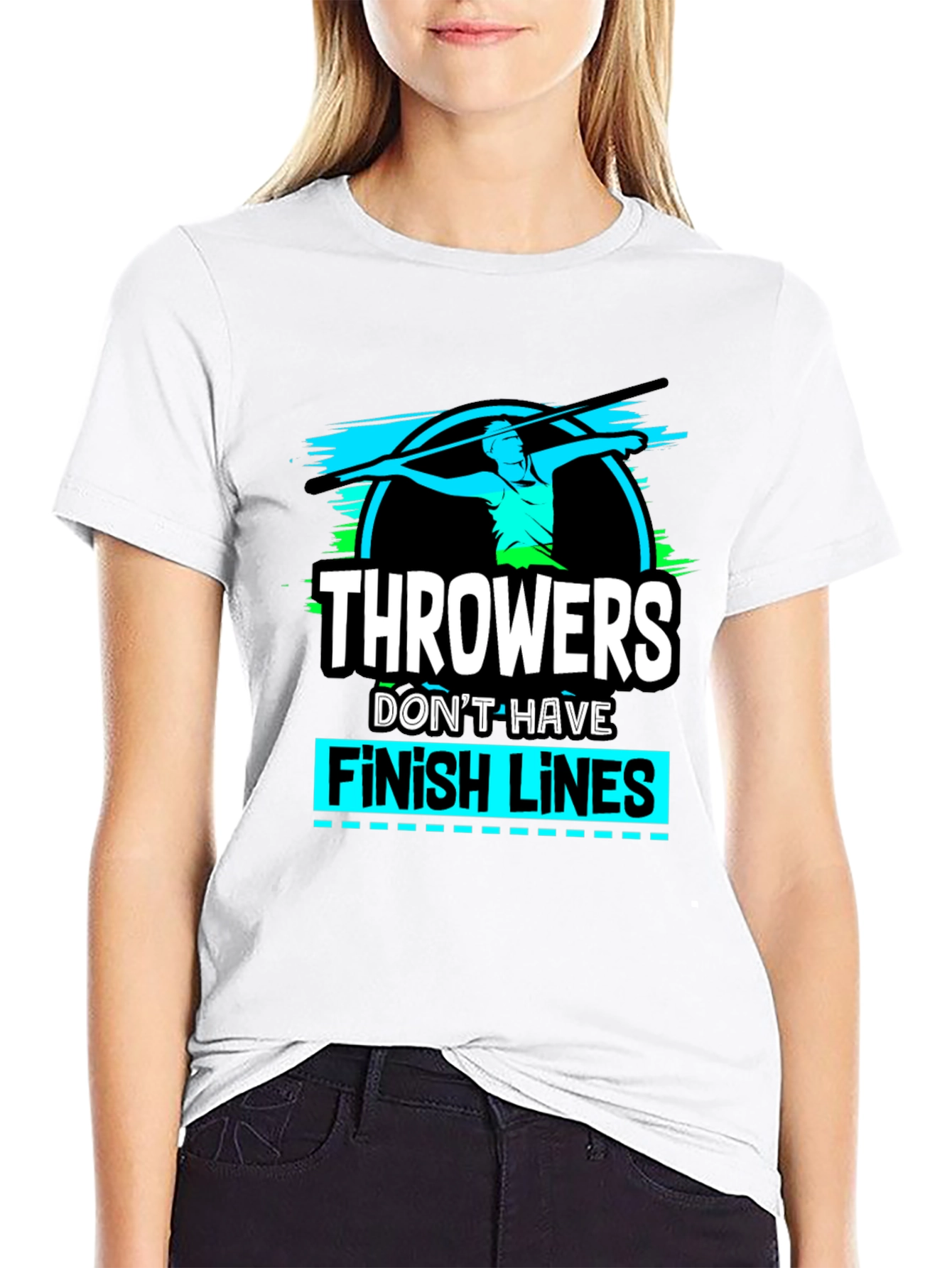 Throwers Dont Have Finish Lines Graphic Tee