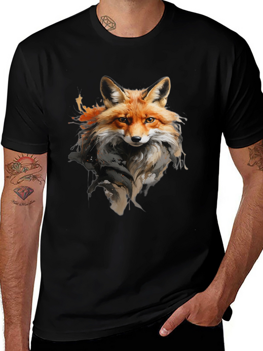 Fox Graphic T-Shirt: Stylish Animal Print Tee