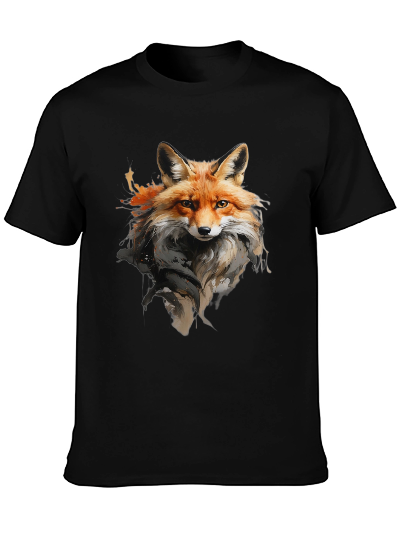 Fox Graphic T-Shirt: Stylish Animal Print Tee