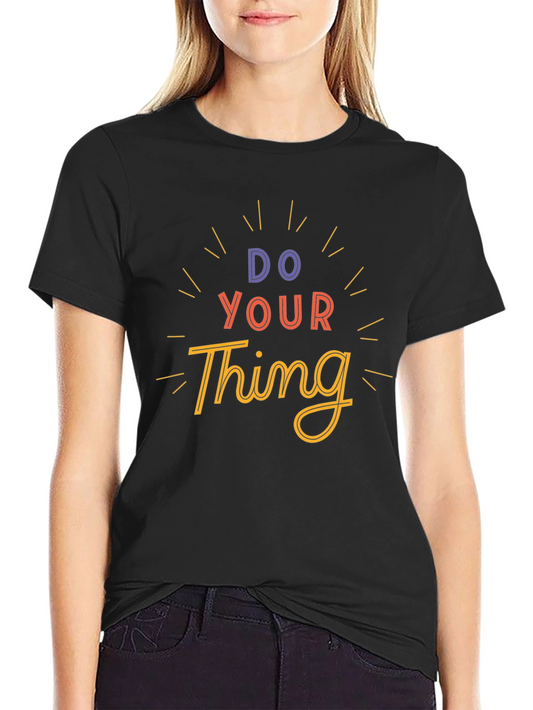 Do Your Thing Graphic T-Shirt - Black