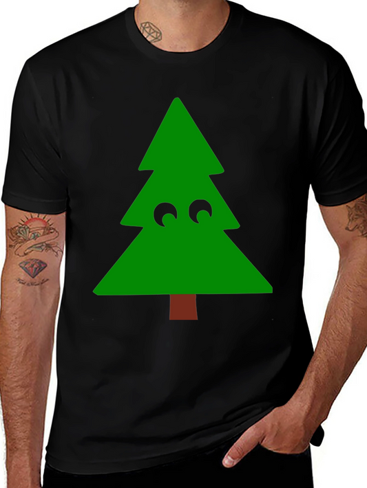 Funny Christmas Tree Eyes T-Shirt - Holiday Tee