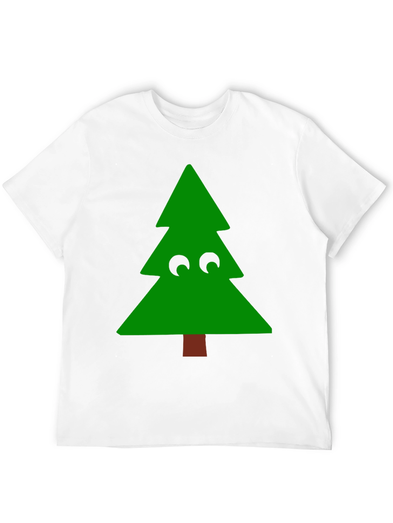 Funny Christmas Tree Eyes T-Shirt - Holiday Tee