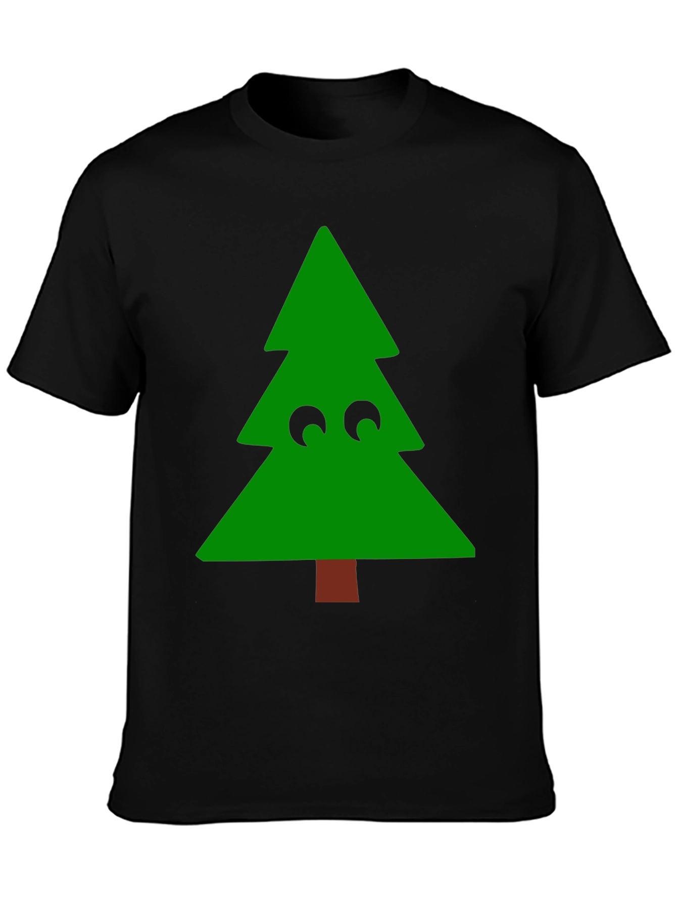 Funny Christmas Tree Eyes T-Shirt - Holiday Tee