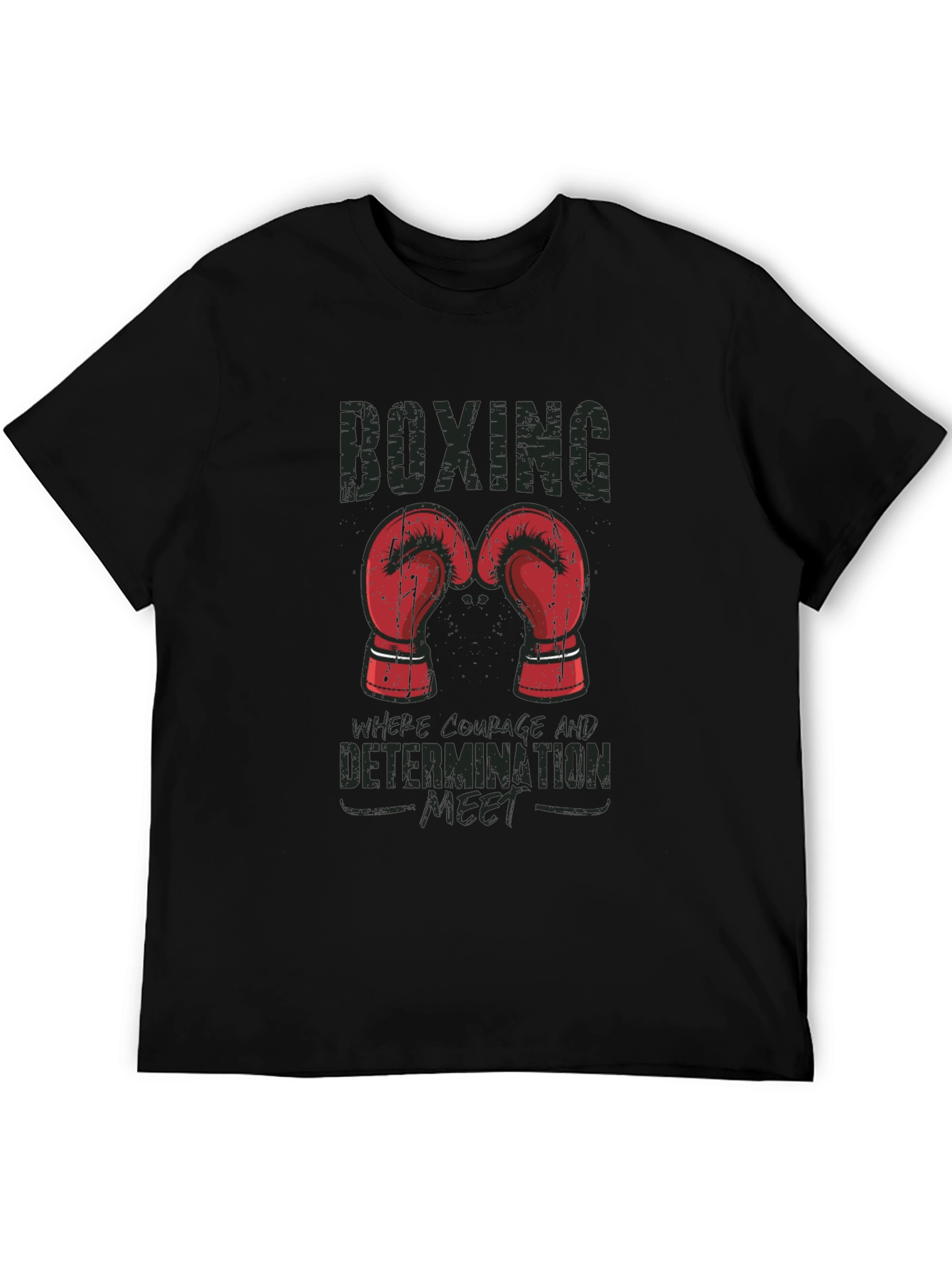 Boxing Courage Determination T-Shirt