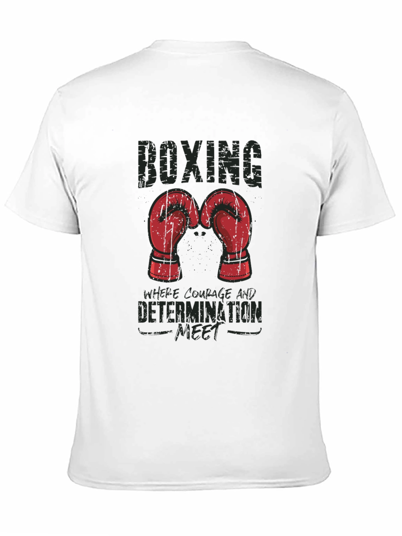 Boxing Courage Determination T-Shirt