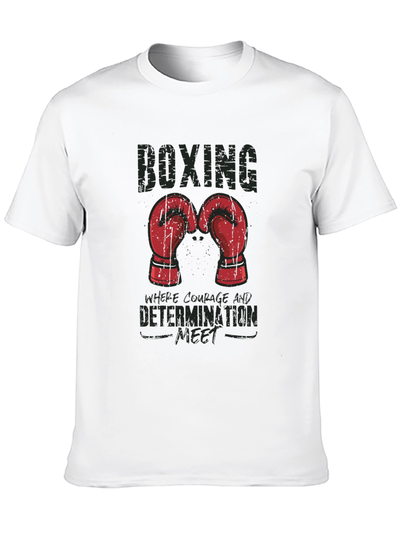 Boxing Courage Determination T-Shirt
