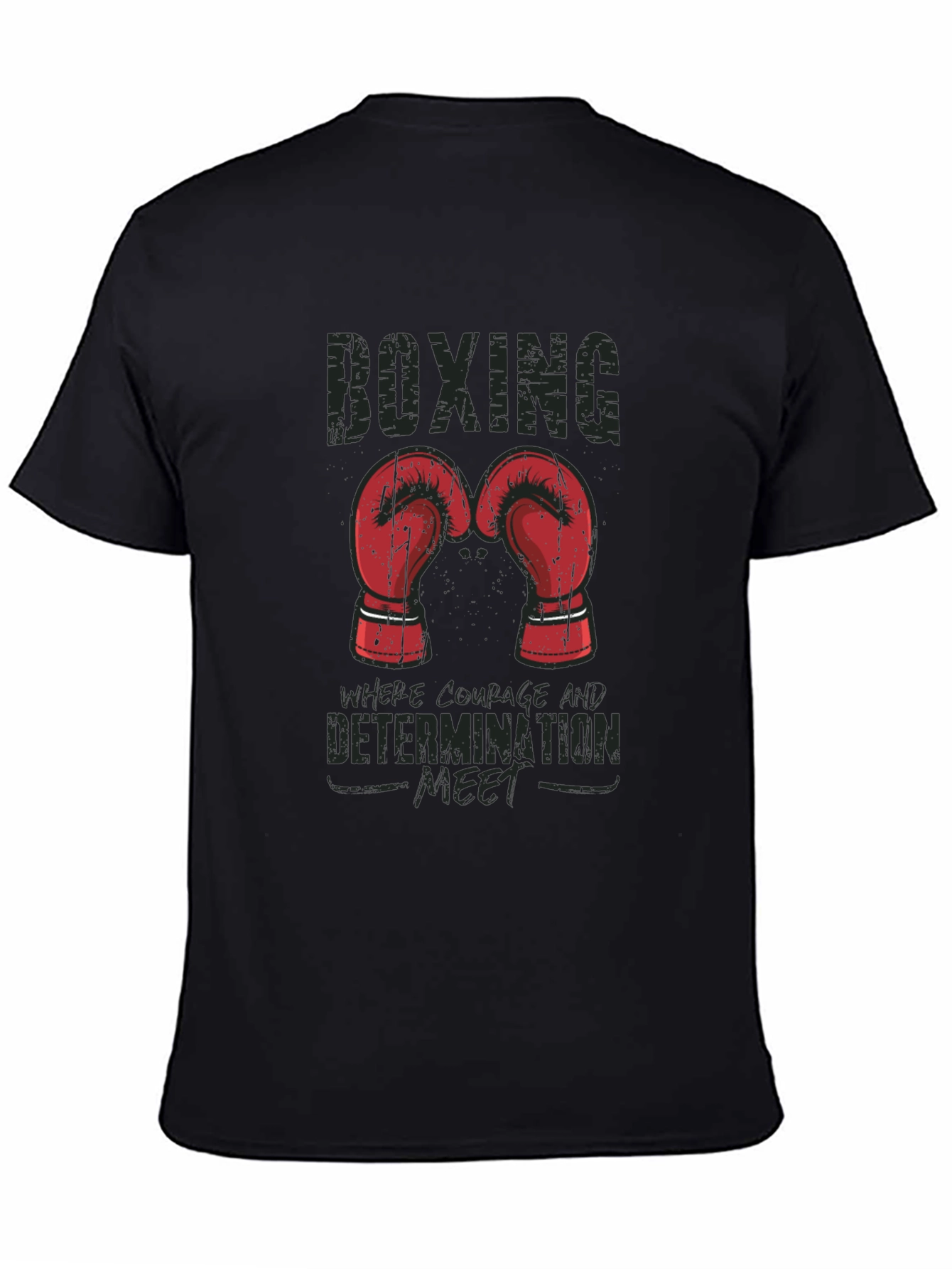 Boxing Courage Determination T-Shirt
