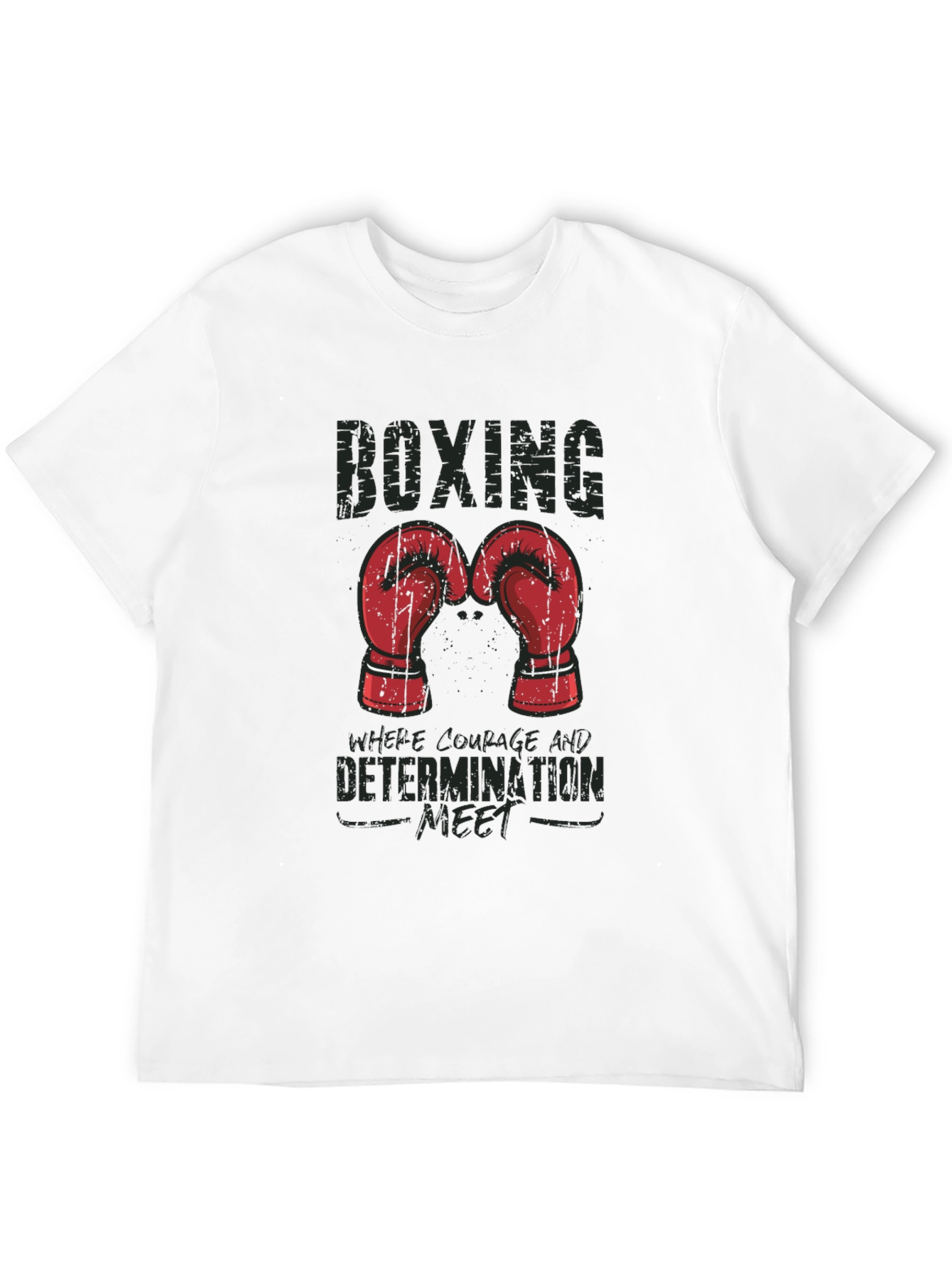 Boxing Courage Determination T-Shirt
