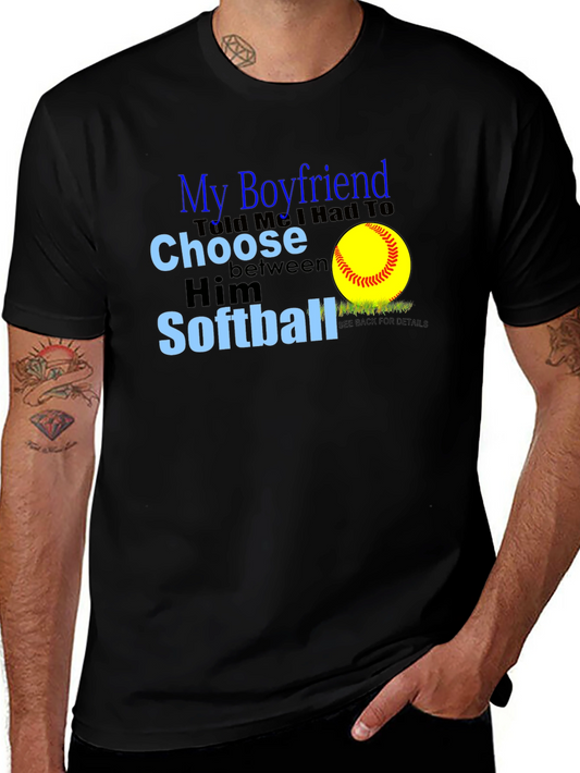 My Boyfriend Softball T-Shirt