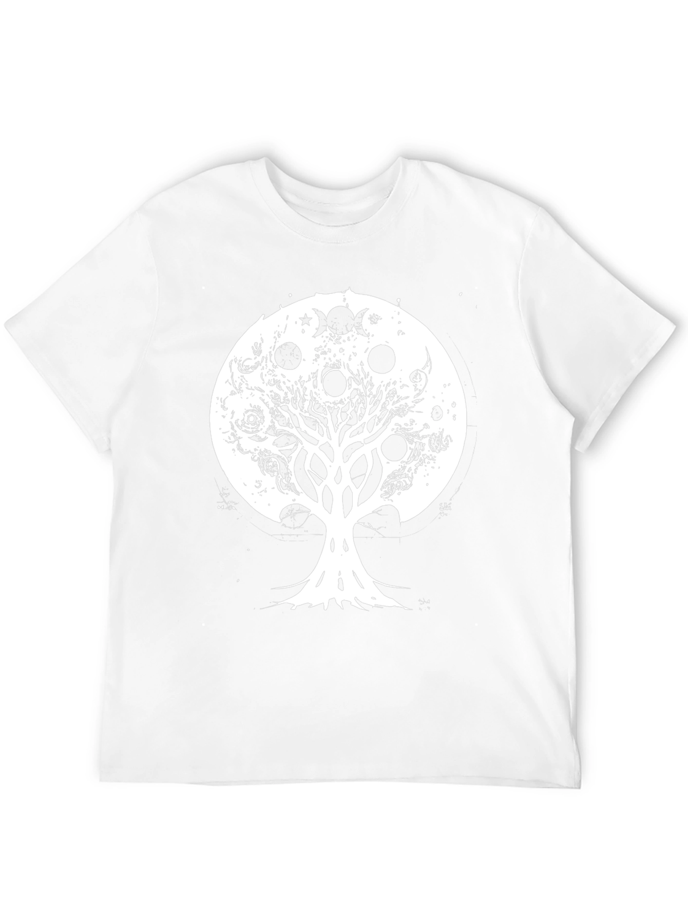 Tree of Life Moon Phases Graphic Tee - Black