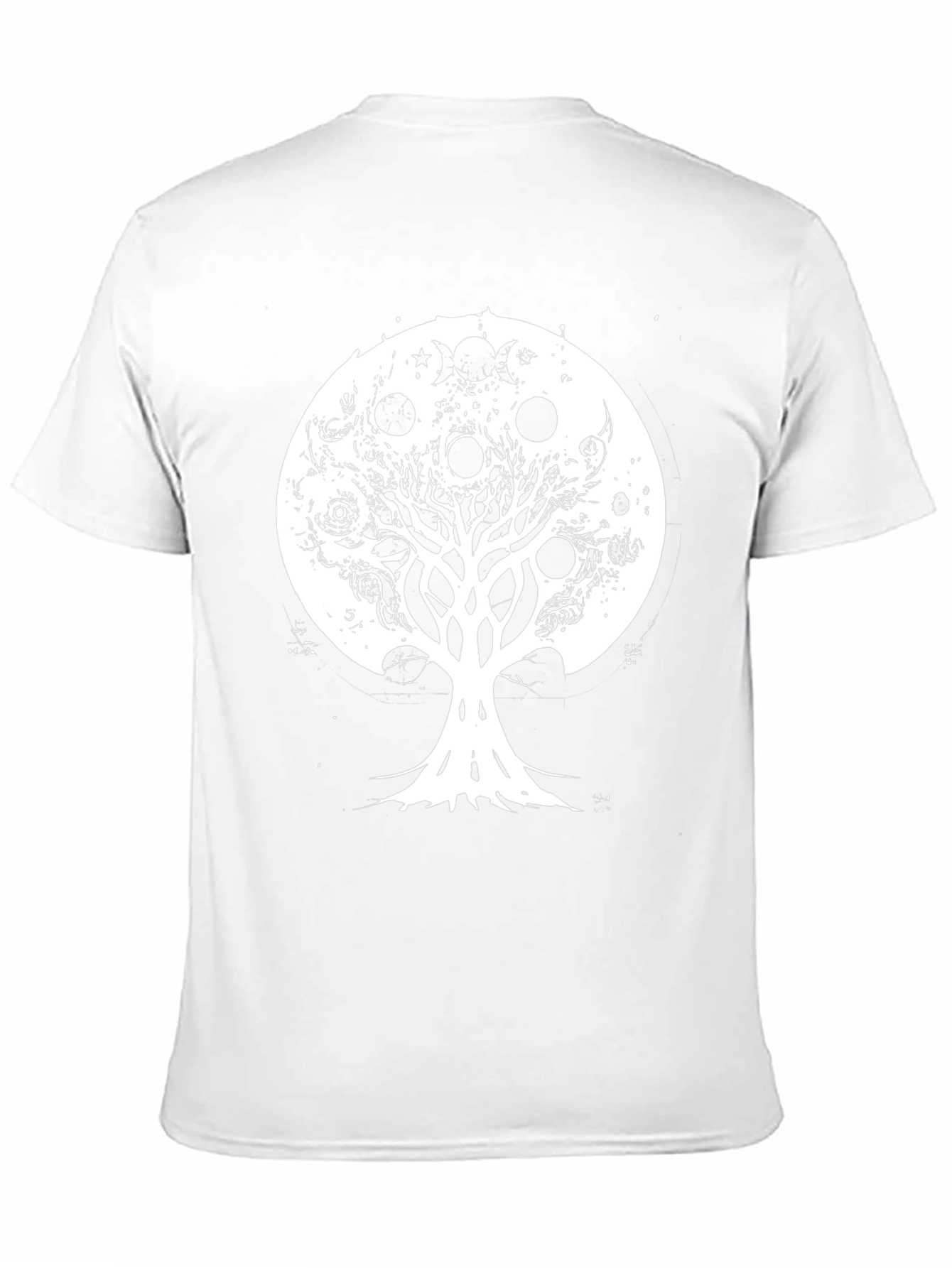 Tree of Life Moon Phases Graphic Tee - Black