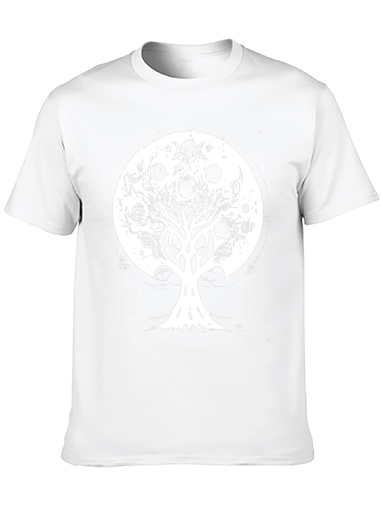 Tree of Life Moon Phases Graphic Tee - Black