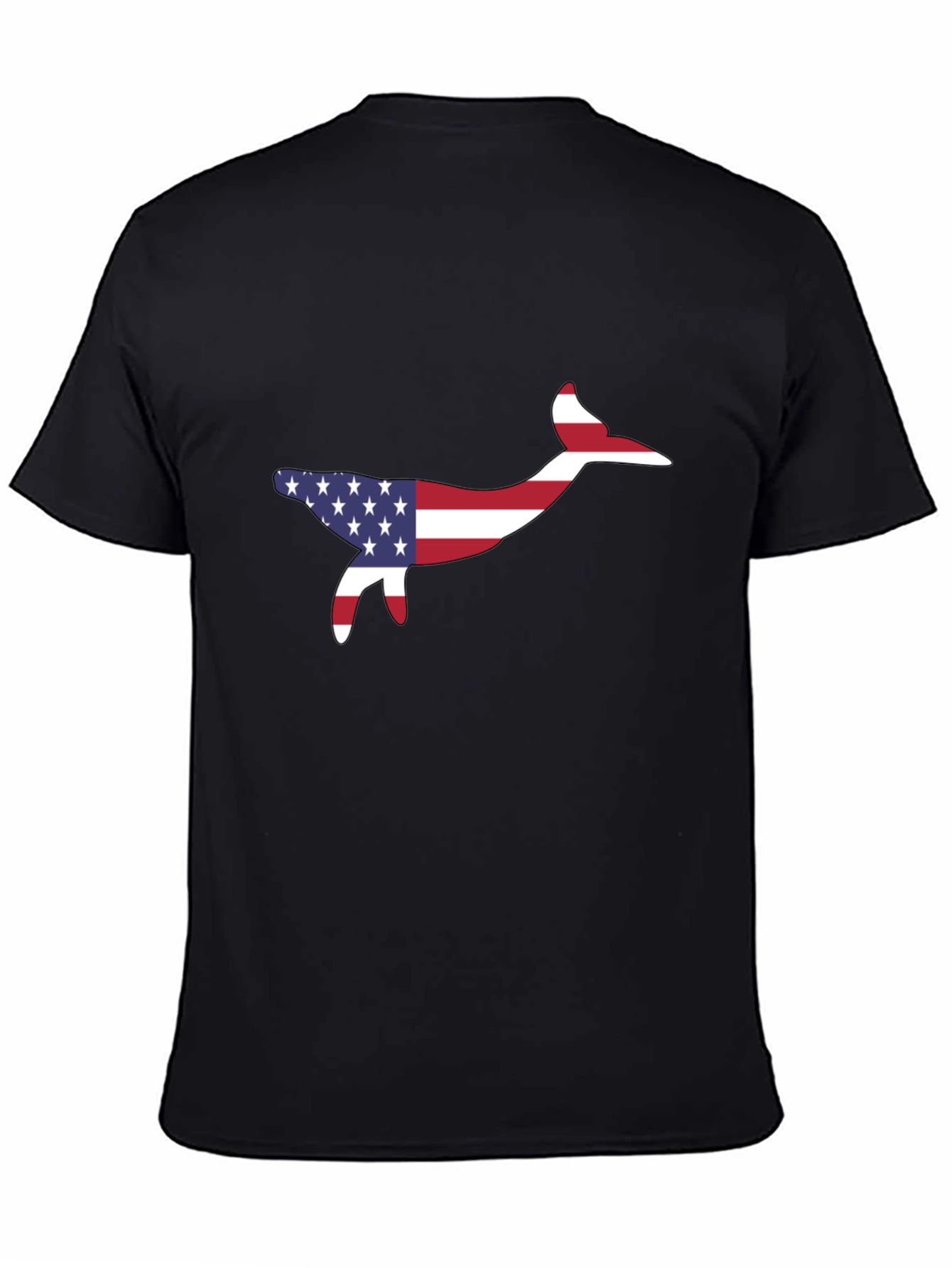 American Flag Whale Graphic Tee