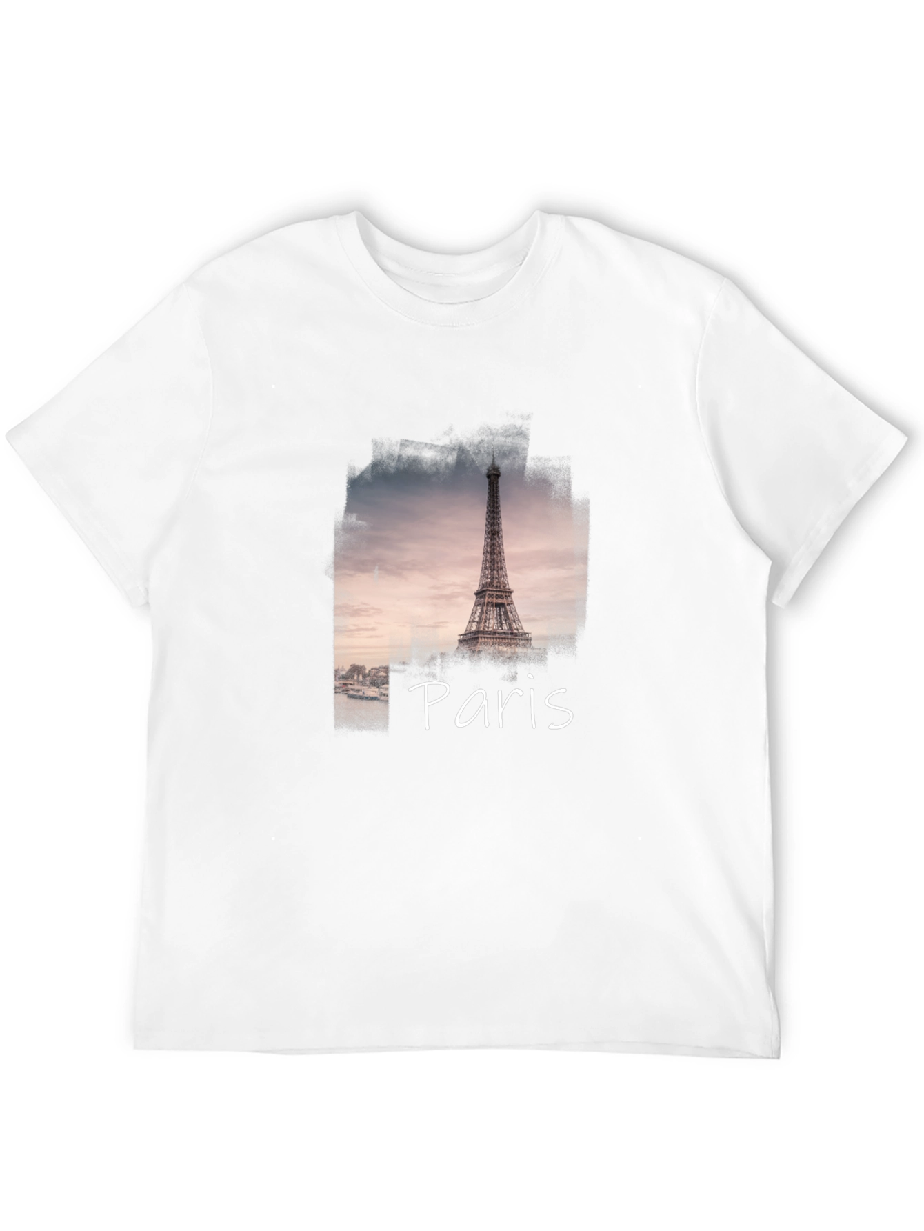 Paris Eiffel Tower Black Graphic Tee