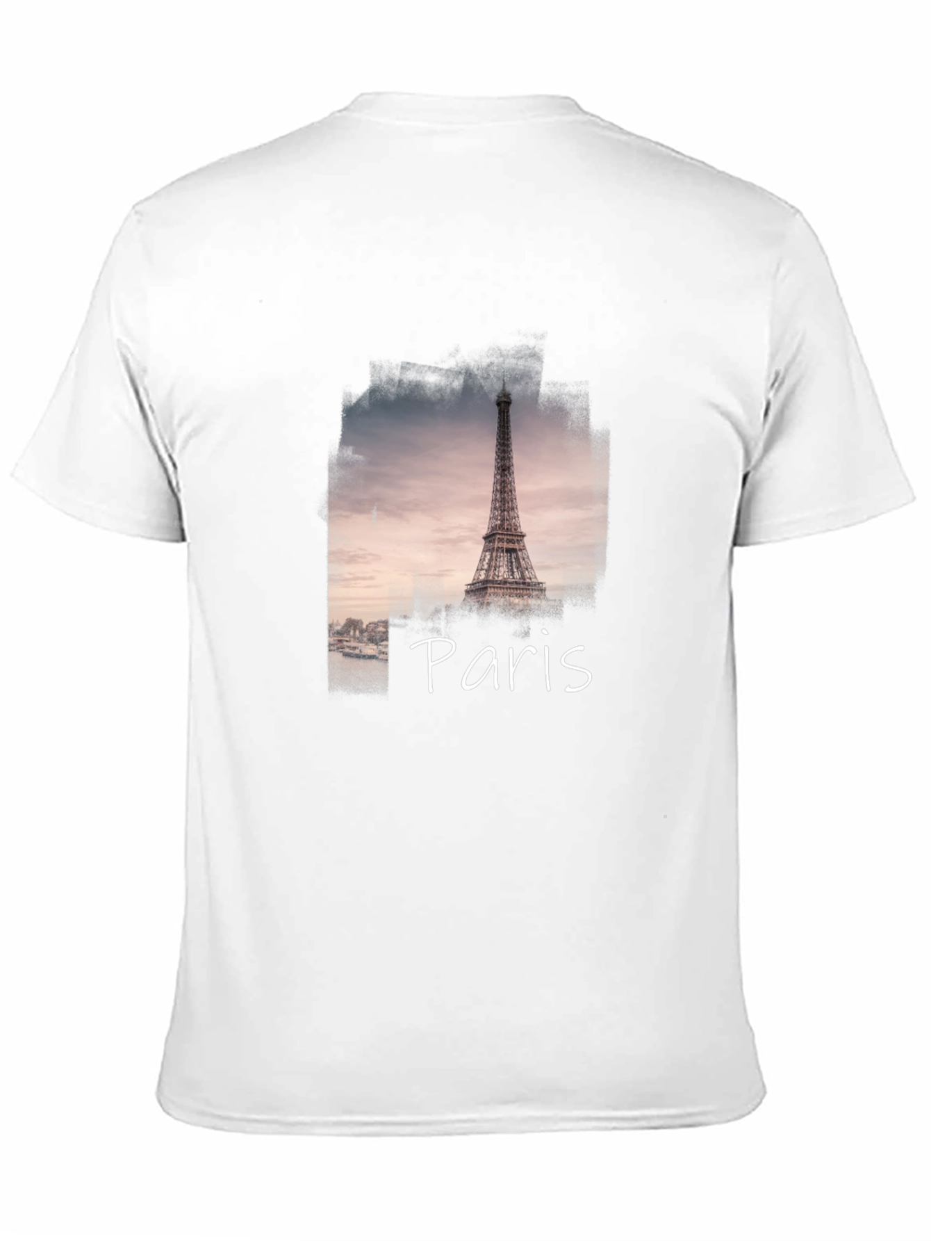 Paris Eiffel Tower Black Graphic Tee
