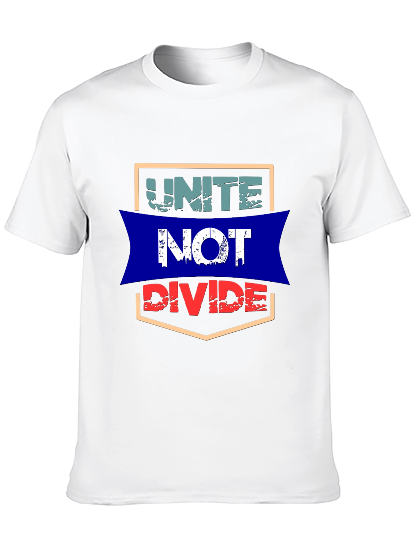 Unite Not Divide Graphic Tee - Mens Black T-Shirt