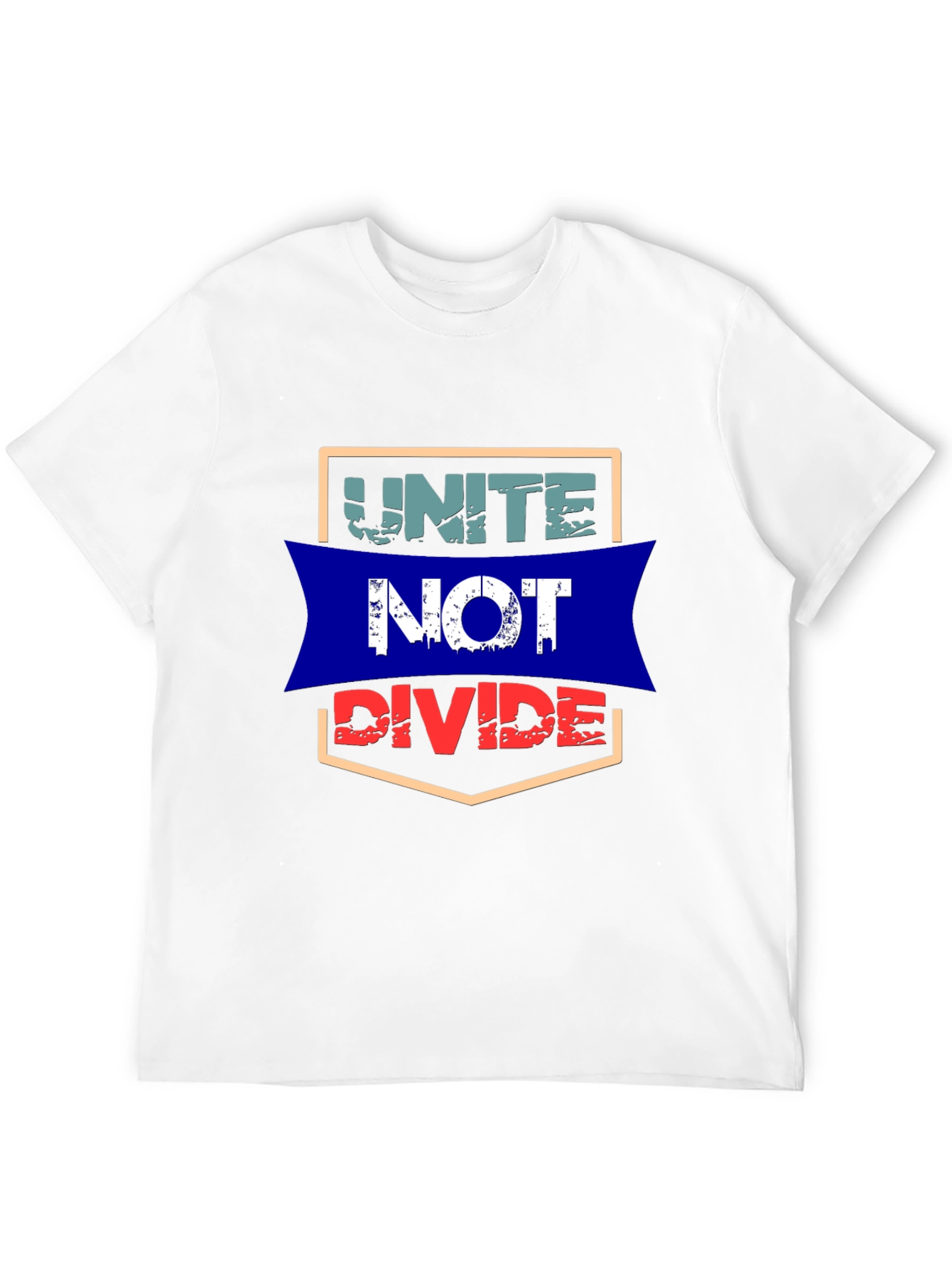Unite Not Divide Graphic Tee - Mens Black T-Shirt