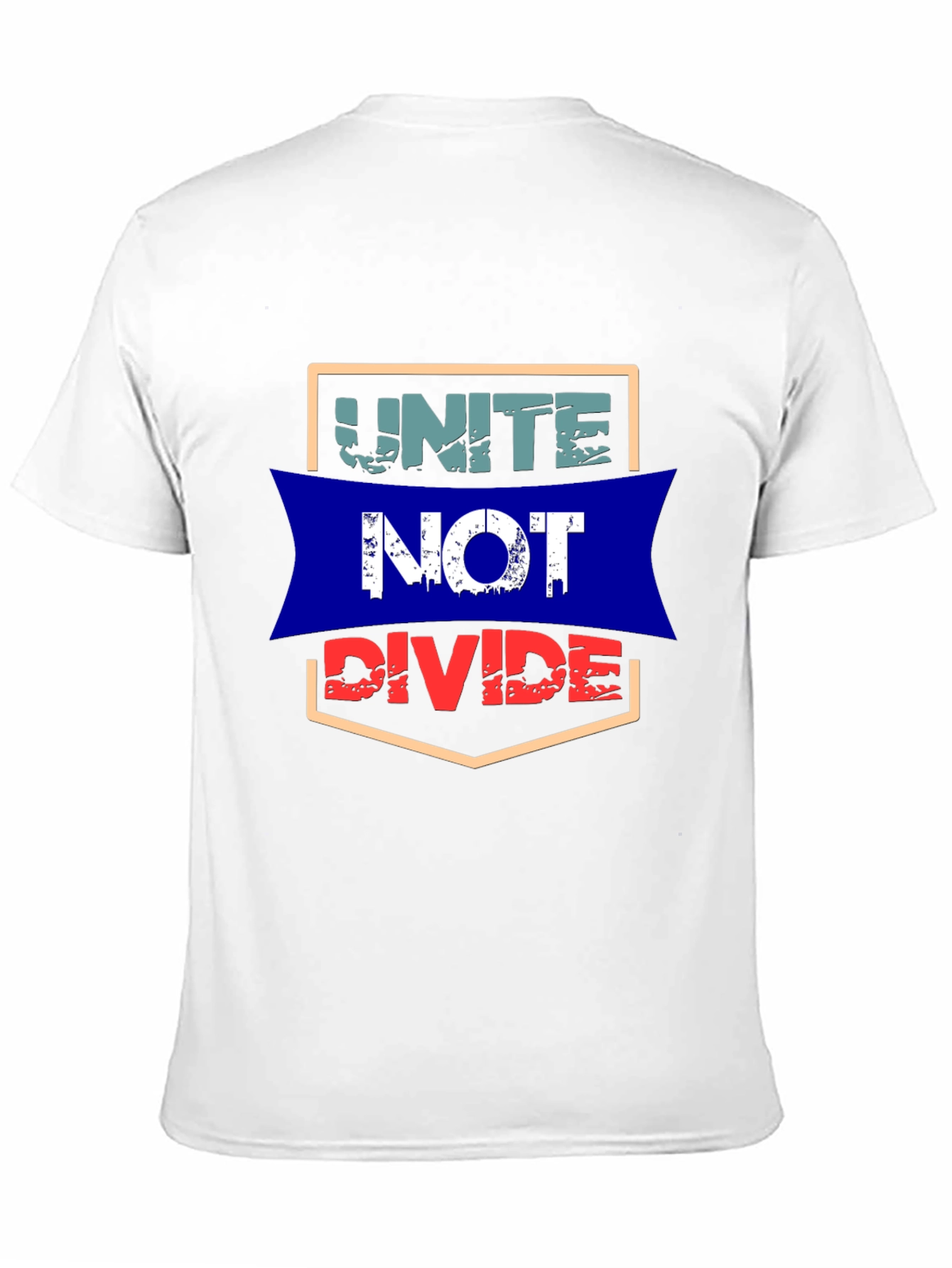 Unite Not Divide Graphic Tee - Mens Black T-Shirt