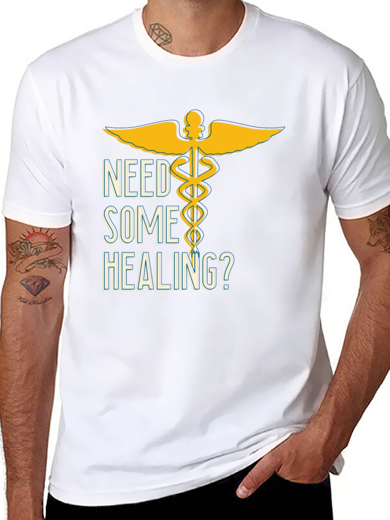 Need Some Healing? Graphic T-Shirt - Black