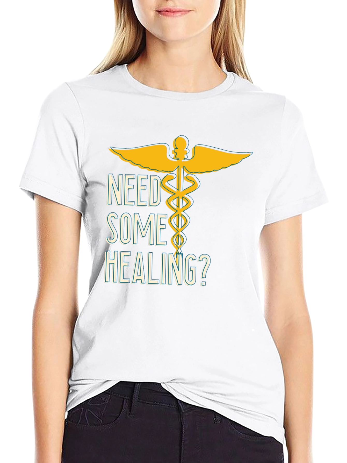 Need Some Healing? Graphic T-Shirt - Black