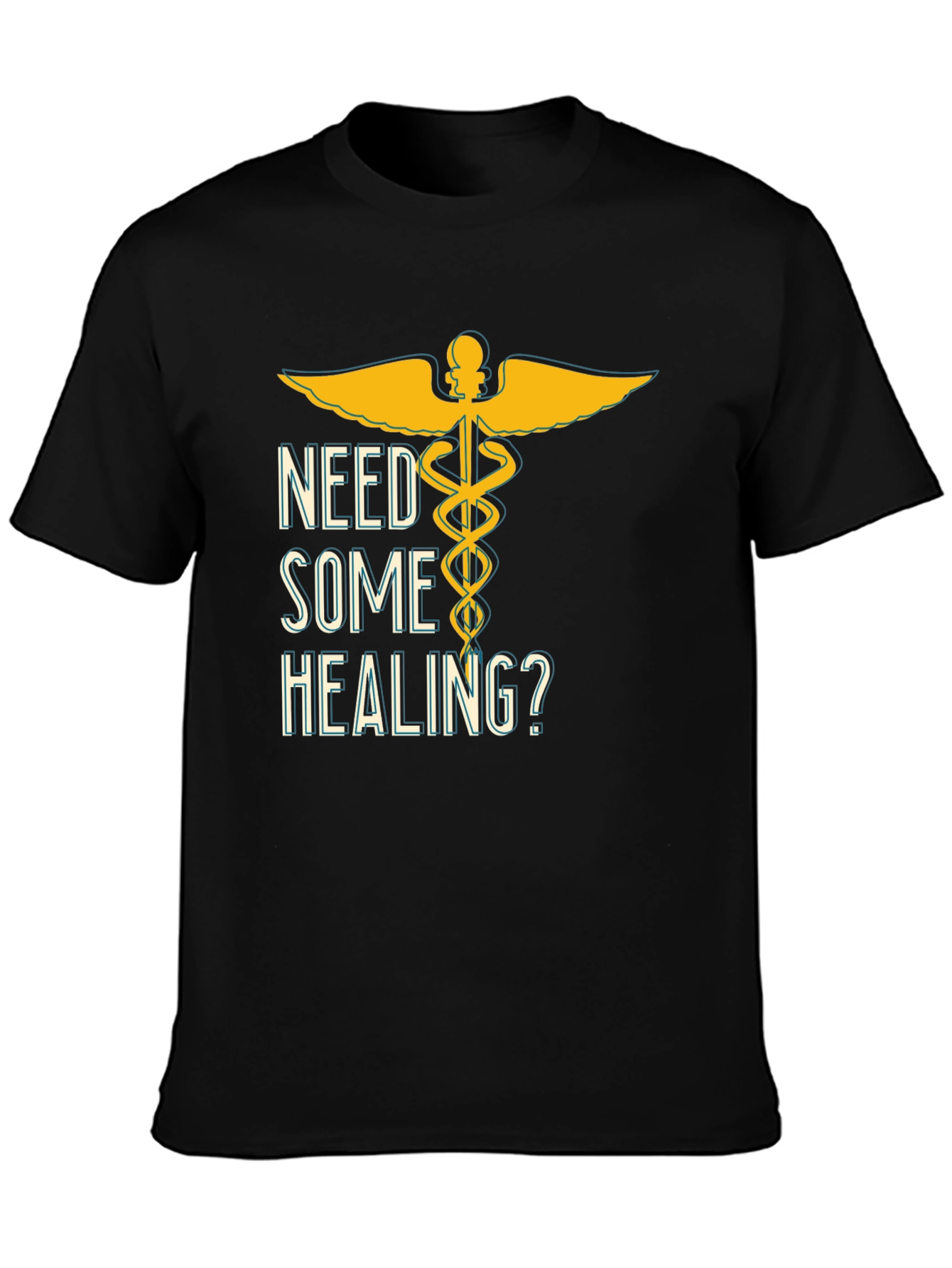 Need Some Healing? Graphic T-Shirt - Black