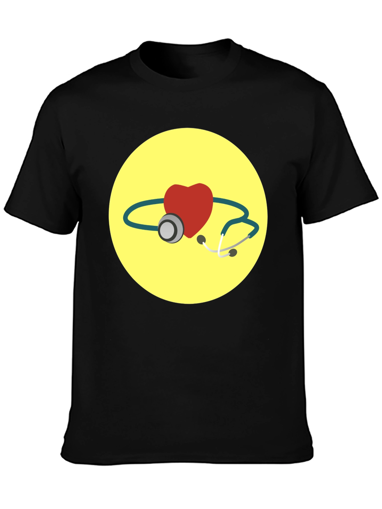 Heart & Stethoscope Graphic T-Shirt