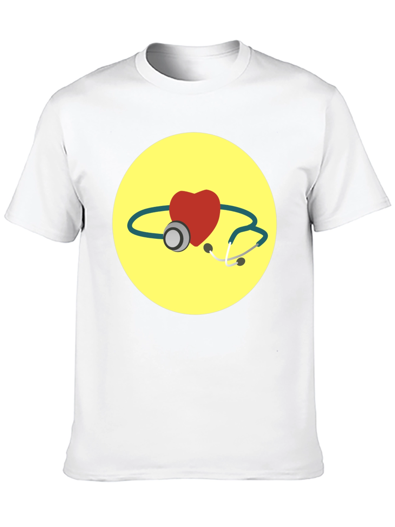 Heart & Stethoscope Graphic T-Shirt
