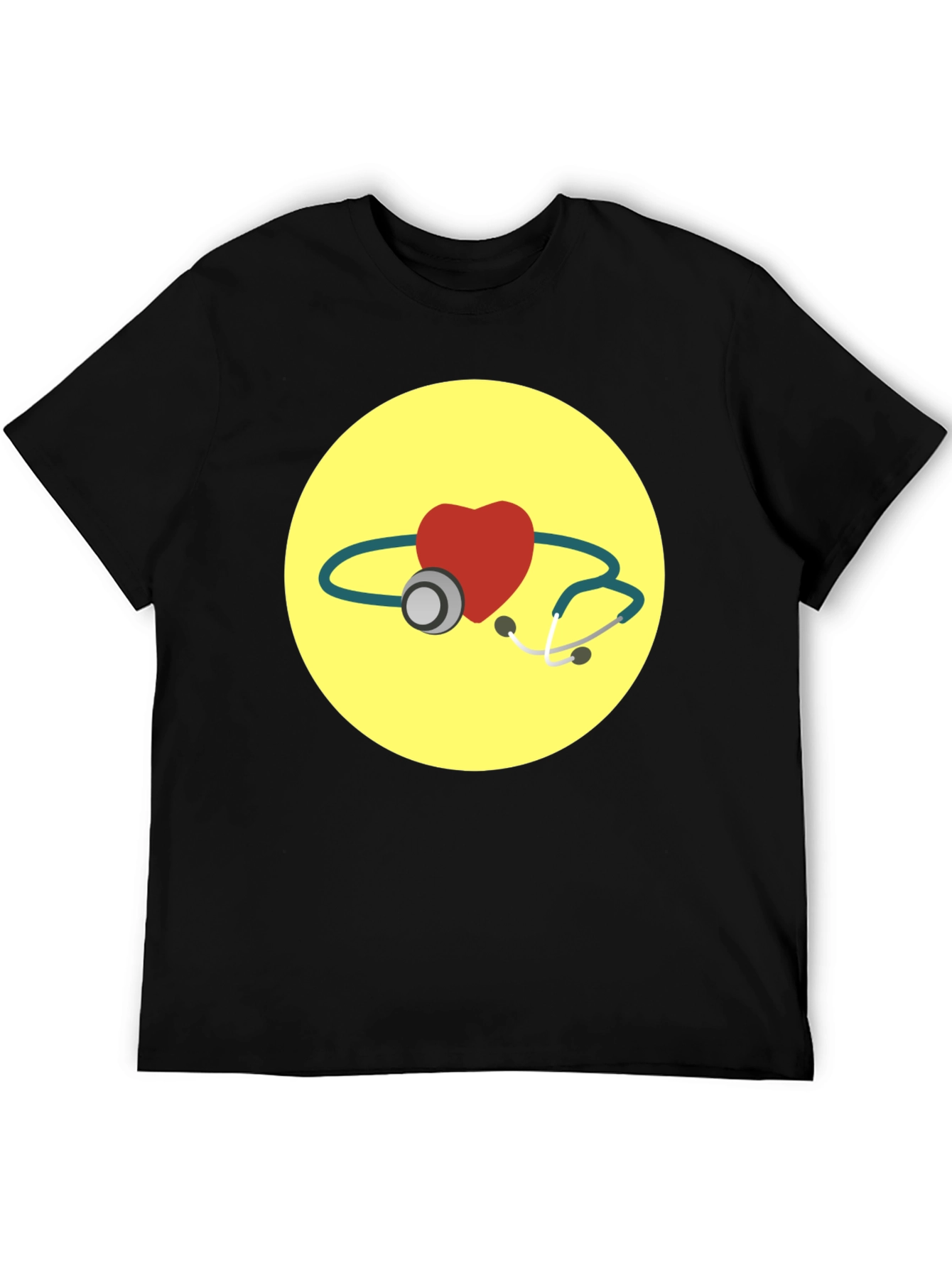 Heart & Stethoscope Graphic T-Shirt