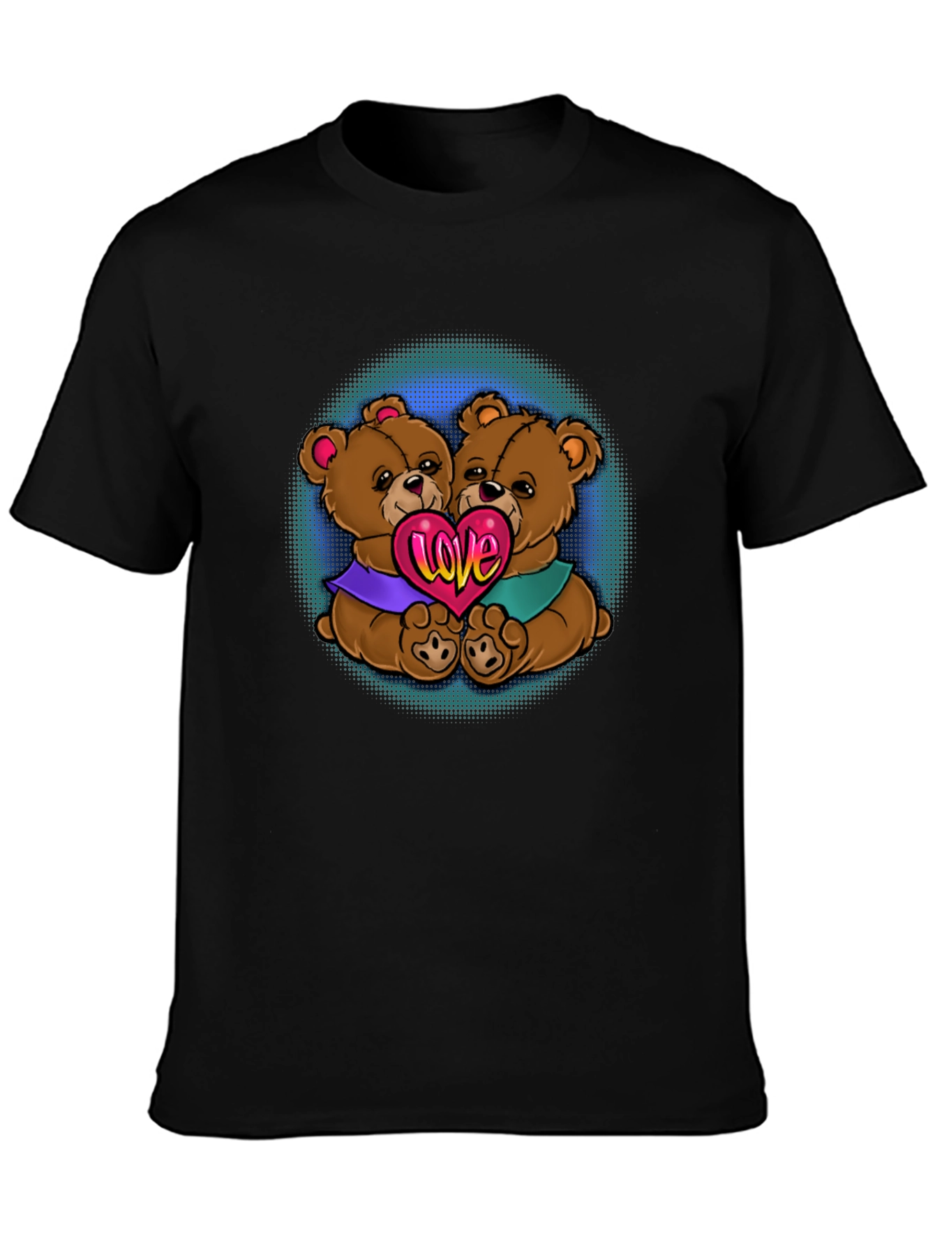 Love Bears Graphic T-Shirt - Black