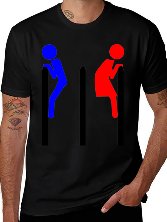 Funny Toilet Sign T-Shirt - Humor Tee