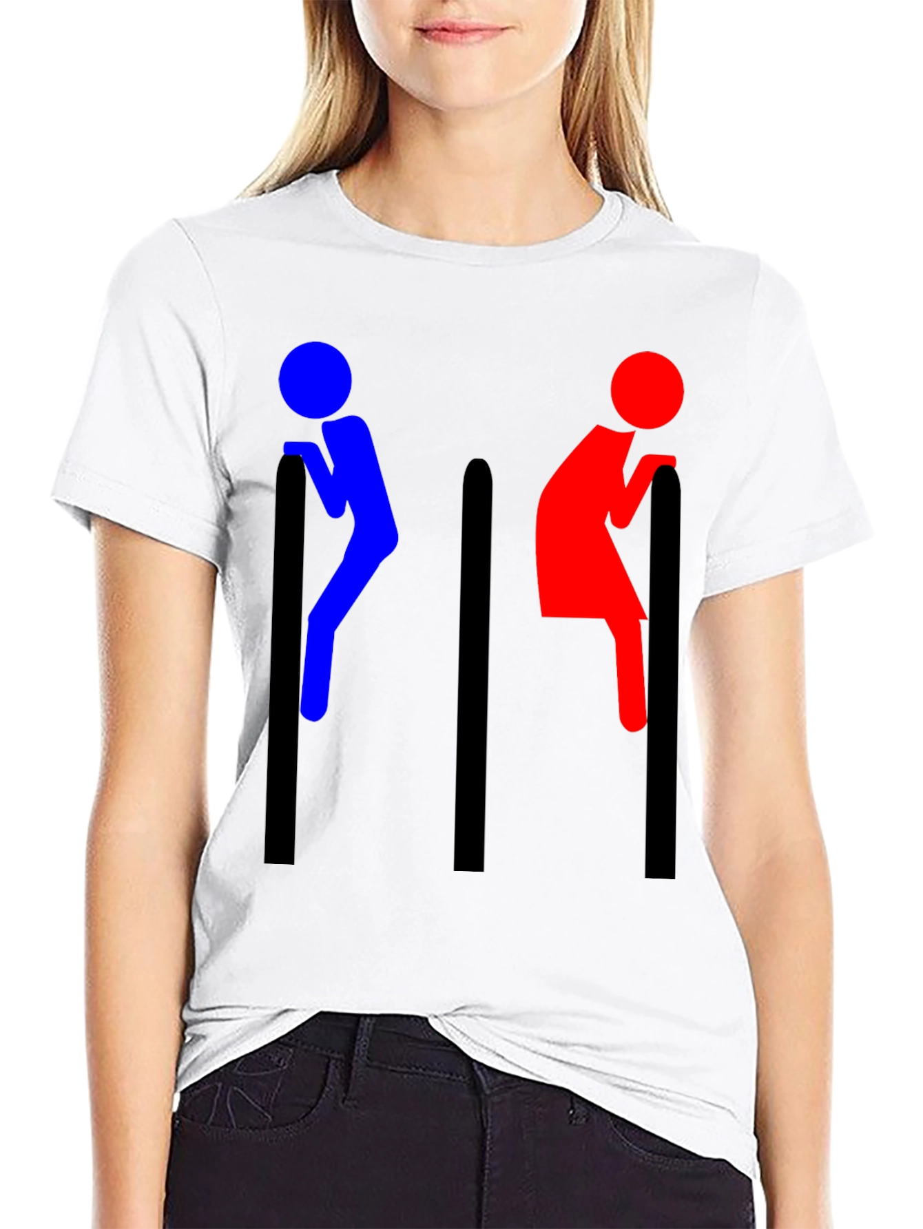 Funny Toilet Sign T-Shirt - Humor Tee