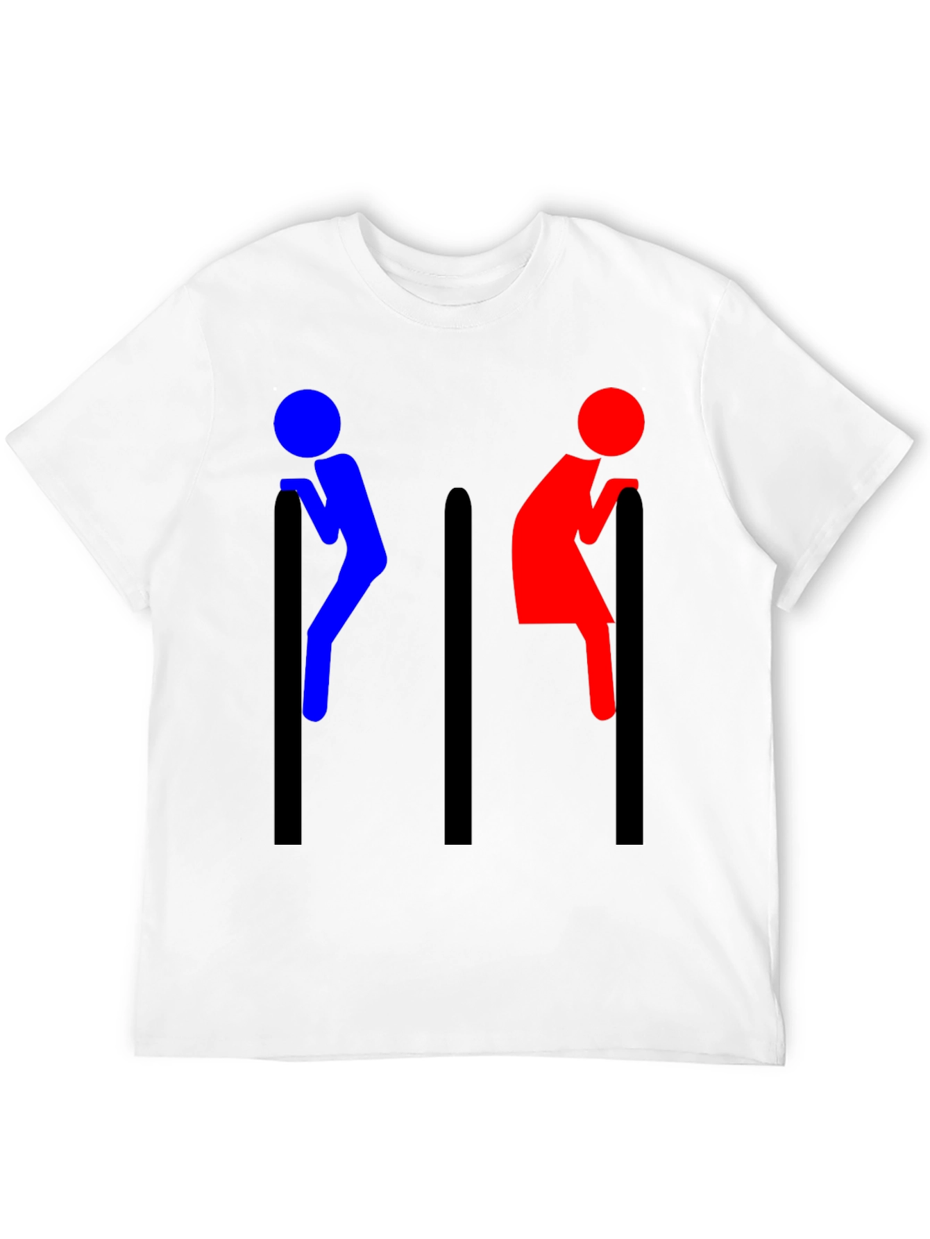 Funny Toilet Sign T-Shirt - Humor Tee
