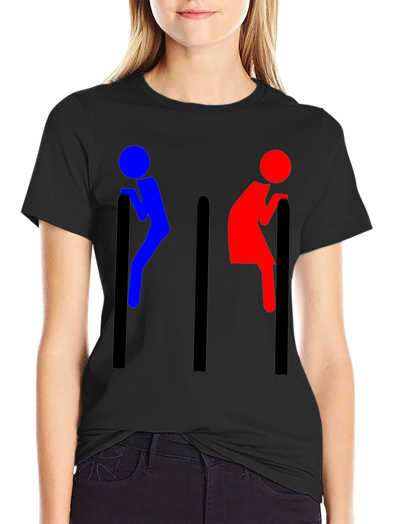 Funny Toilet Sign T-Shirt - Humor Tee