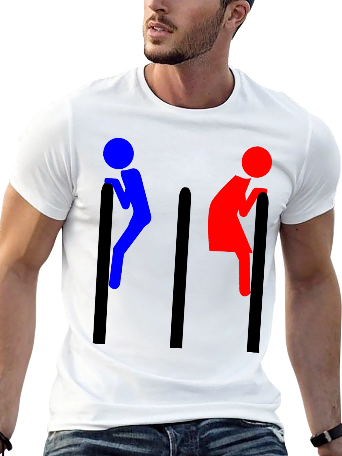 Funny Toilet Sign T-Shirt - Humor Tee