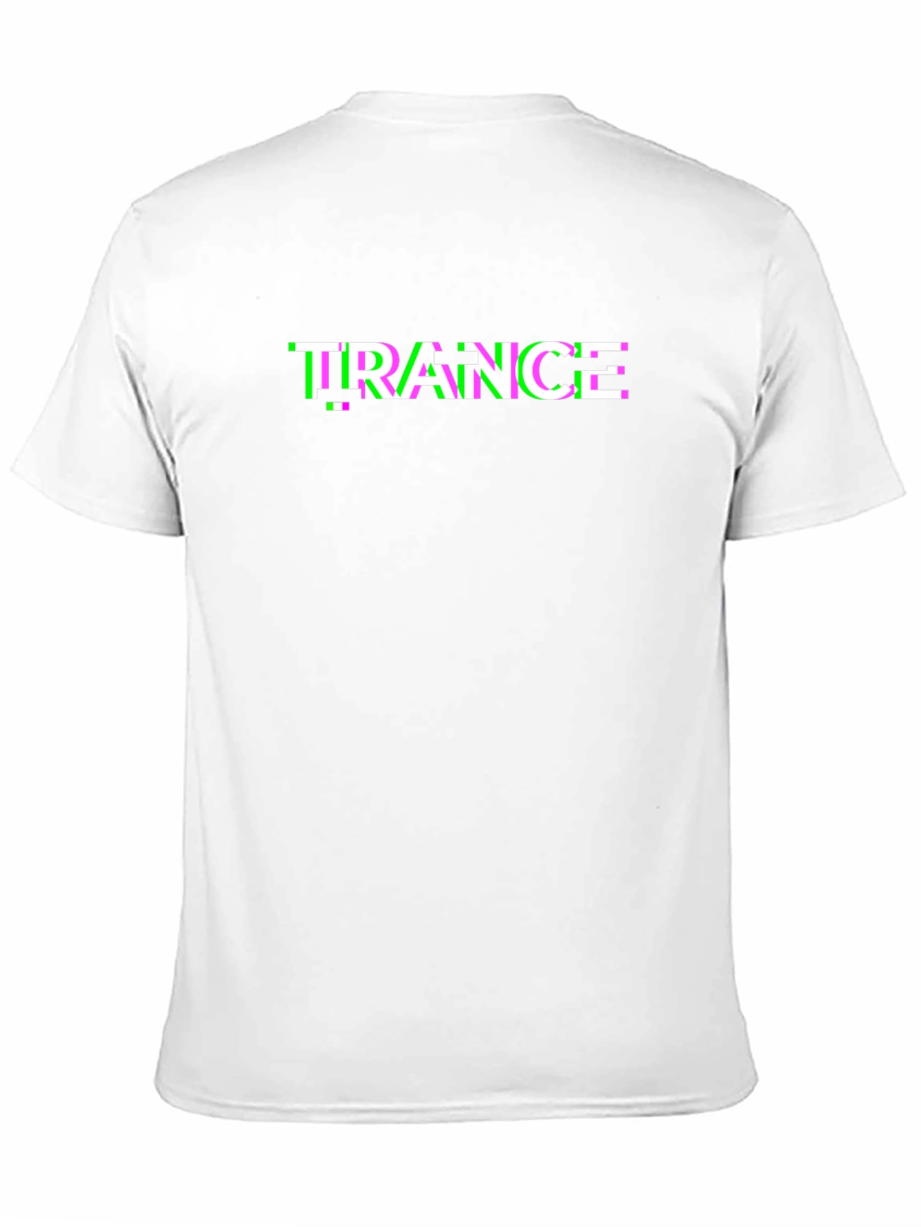 Trance Glitch Graphic Tee - Black Cotton T-Shirt