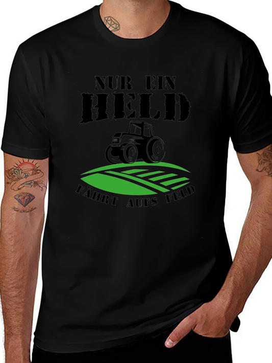 Nur Ein Held T-Shirt - Farmer Tractor Graphic Tee