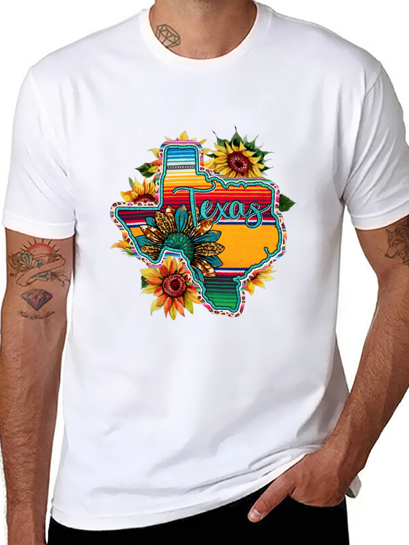 Texas Sunflower Graphic Tee - Stylish Comfort