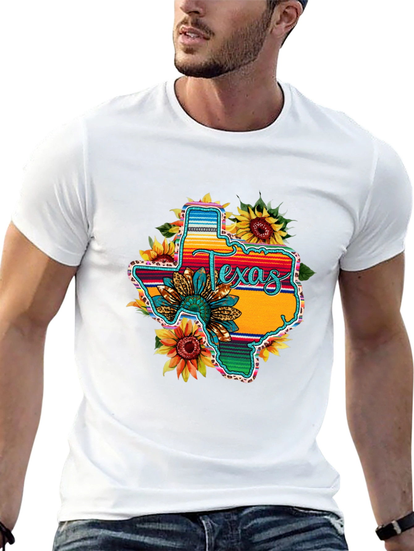 Texas Sunflower Graphic Tee - Stylish Comfort