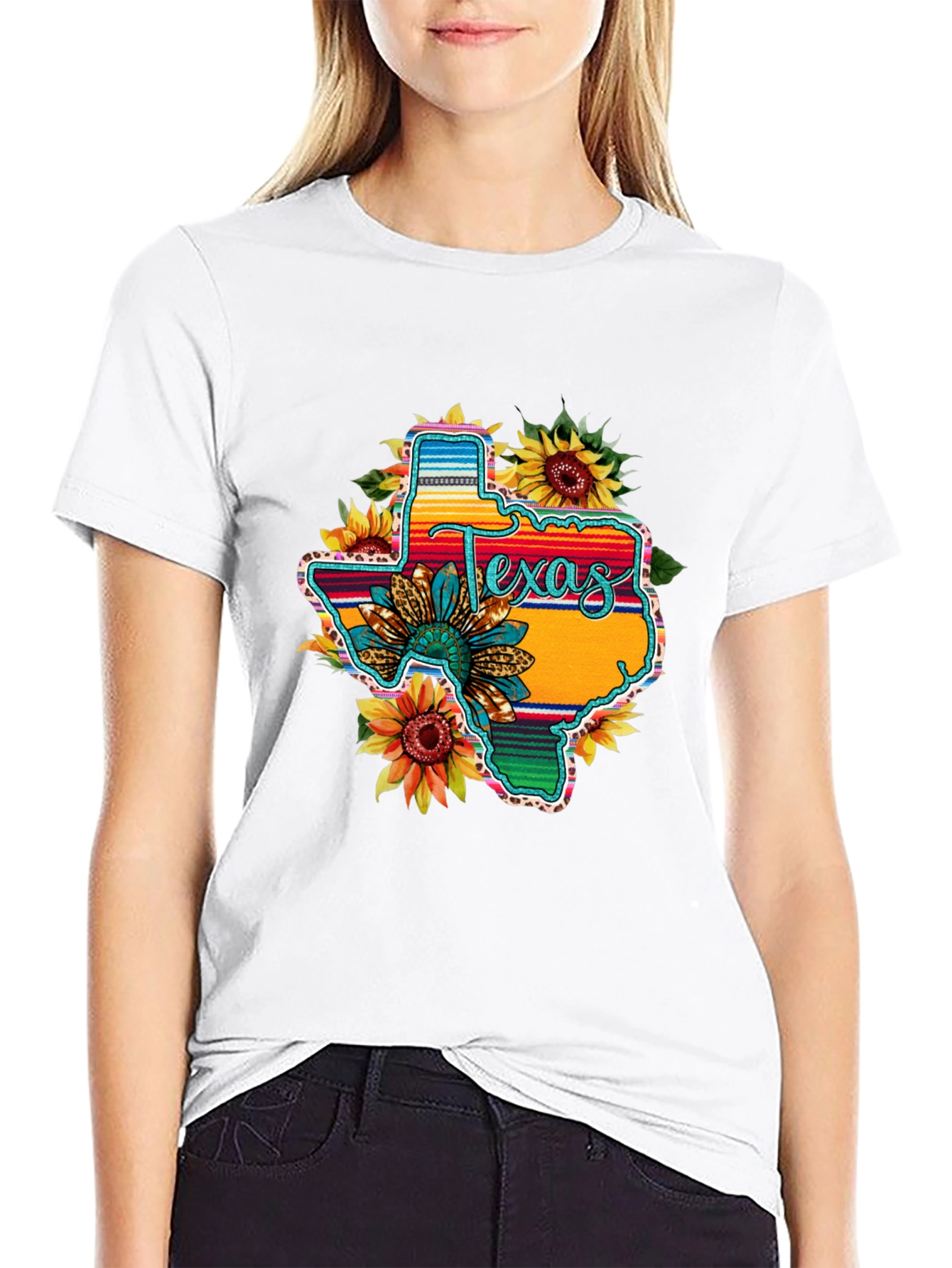 Texas Sunflower Graphic Tee - Stylish Comfort