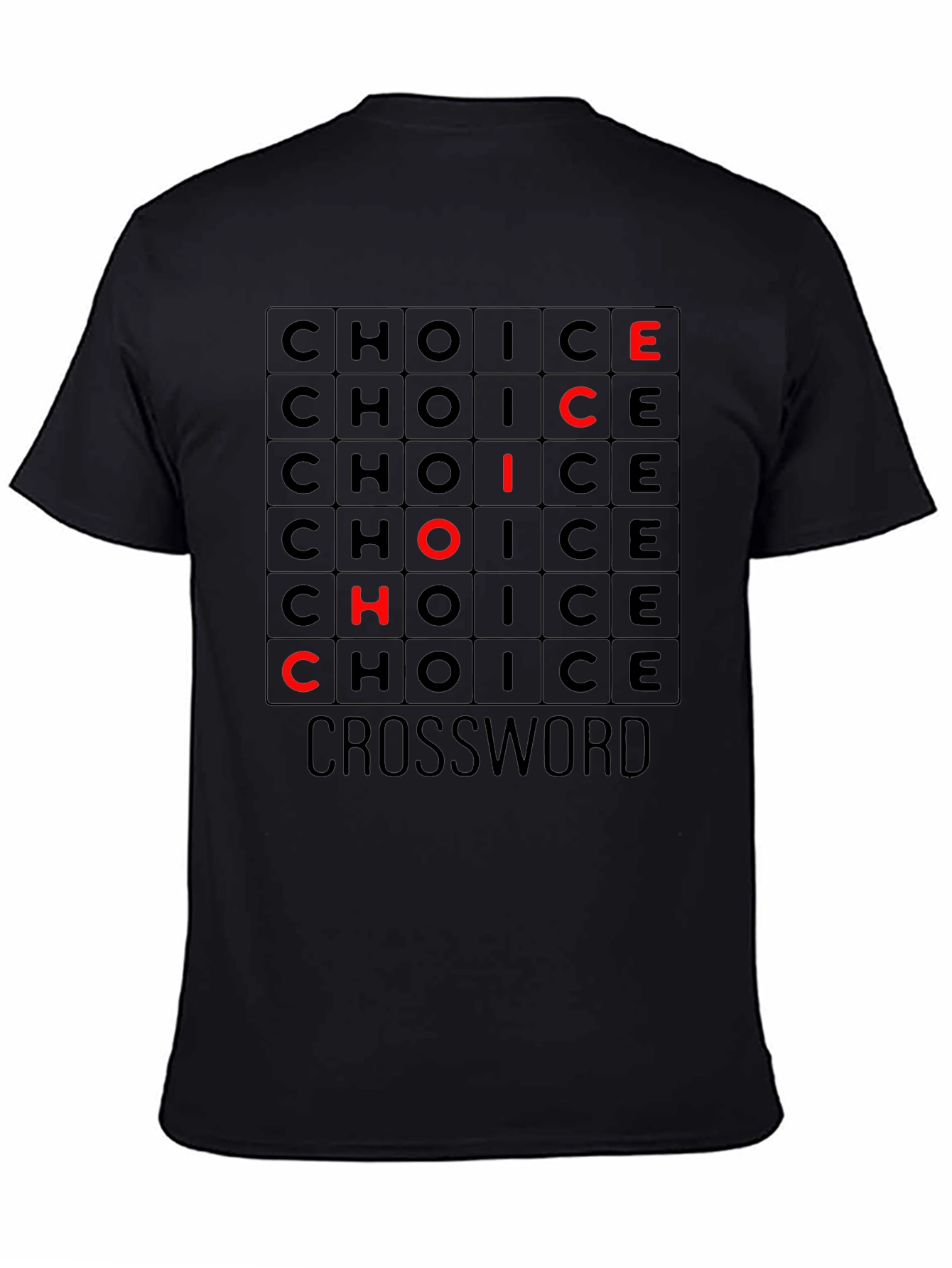 Choice Crossword Graphic Tee - Soft Cotton T-Shirt