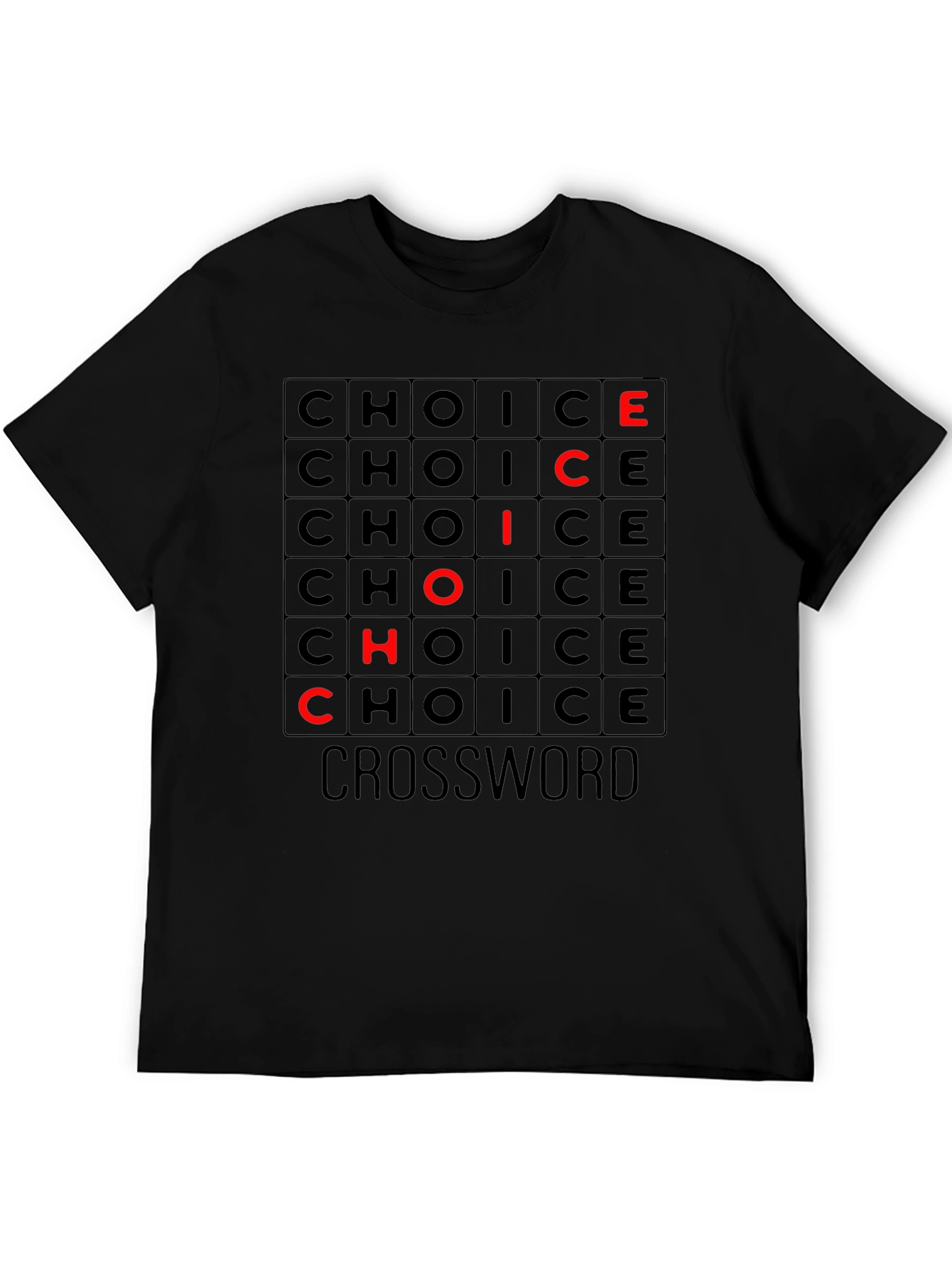 Choice Crossword Graphic Tee - Soft Cotton T-Shirt