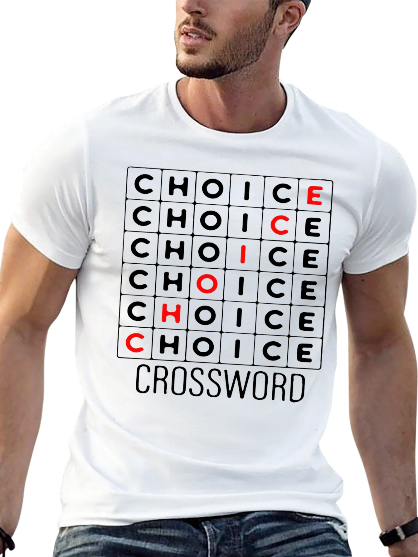 Choice Crossword Graphic Tee - Soft Cotton T-Shirt