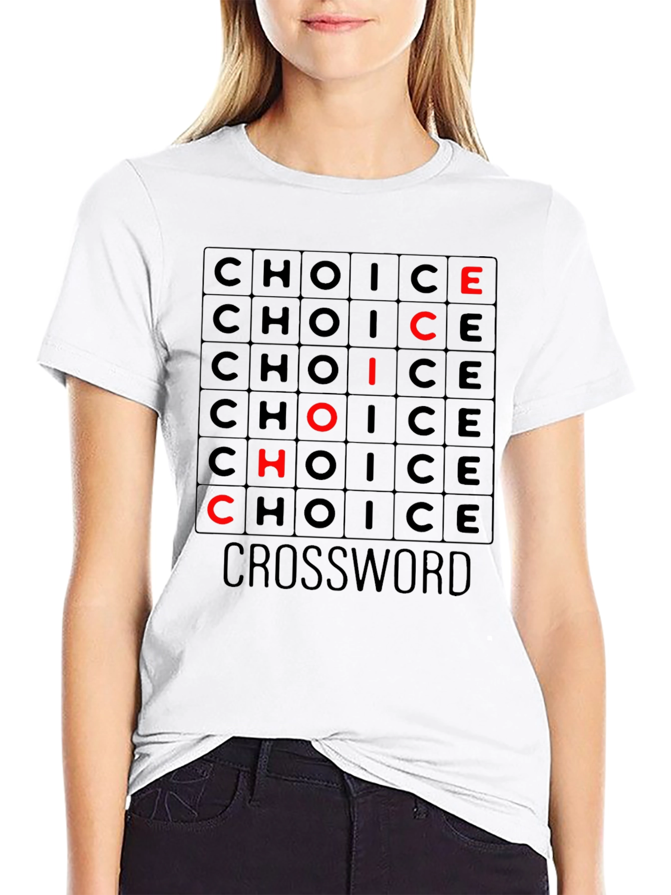 Choice Crossword Graphic Tee - Soft Cotton T-Shirt