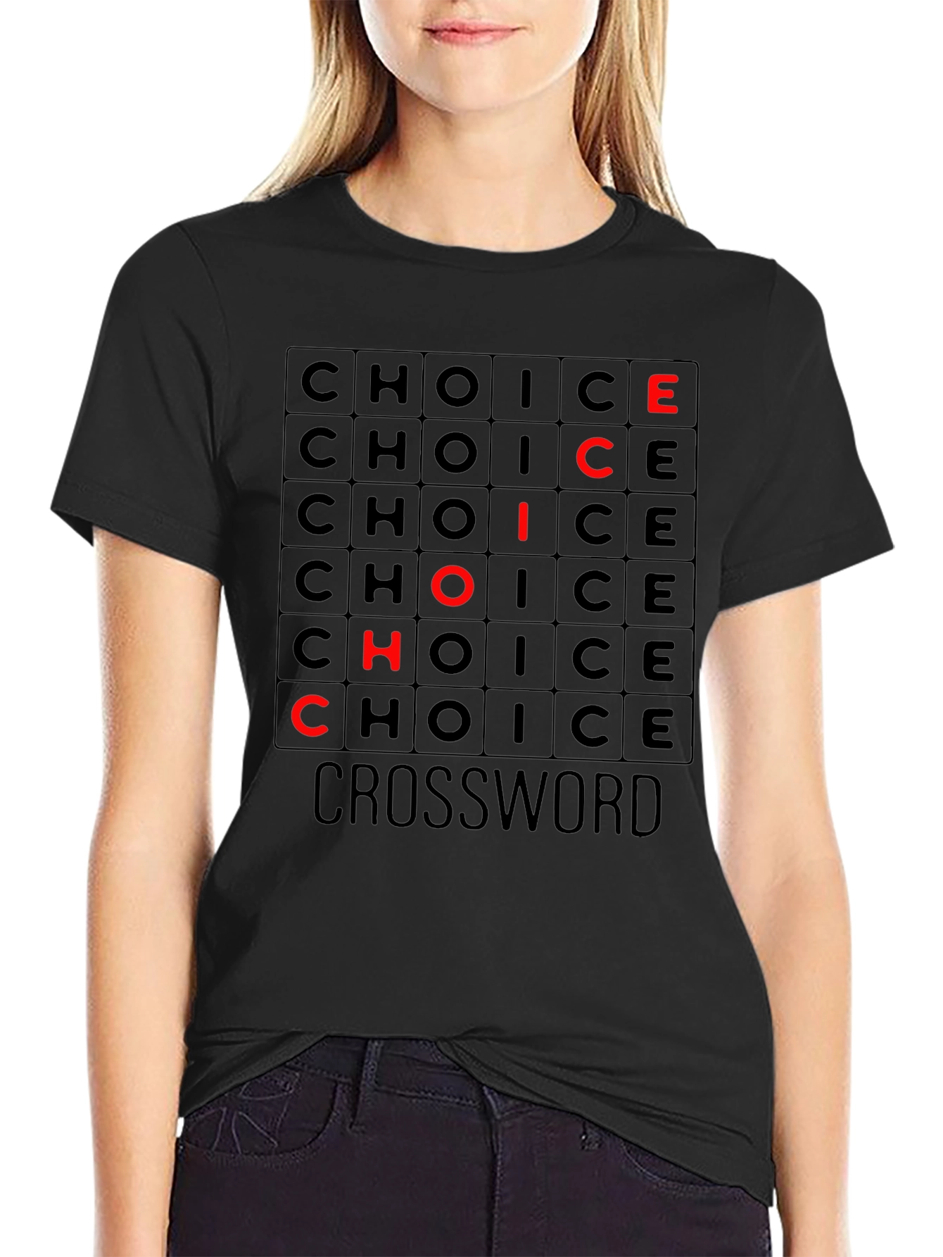 Choice Crossword Graphic Tee - Soft Cotton T-Shirt