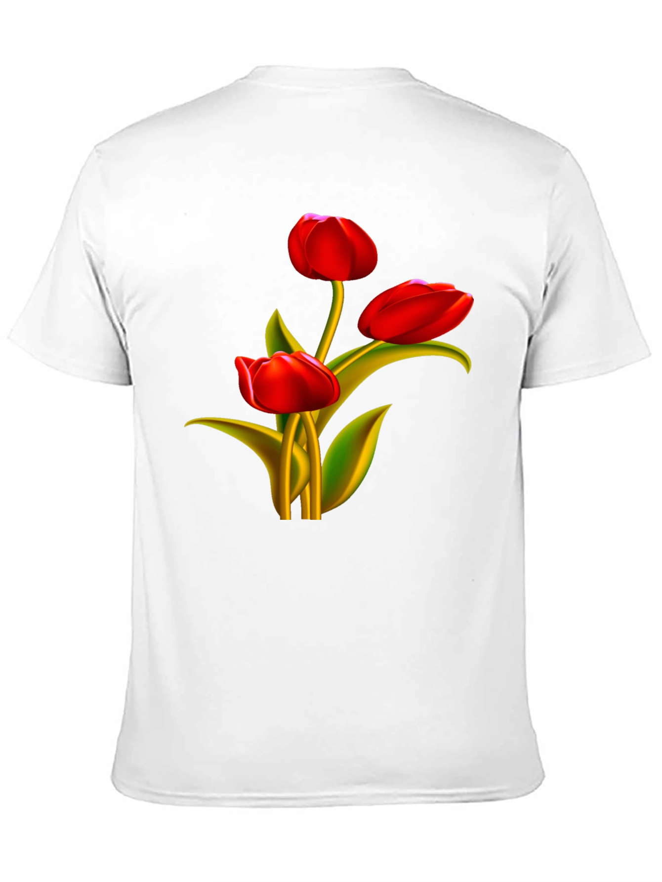 Tulip Graphic Black T-Shirt