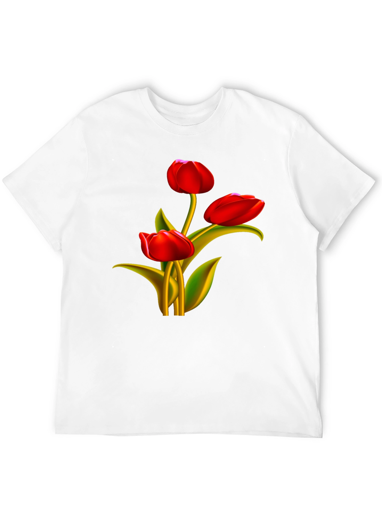 Tulip Graphic Black T-Shirt
