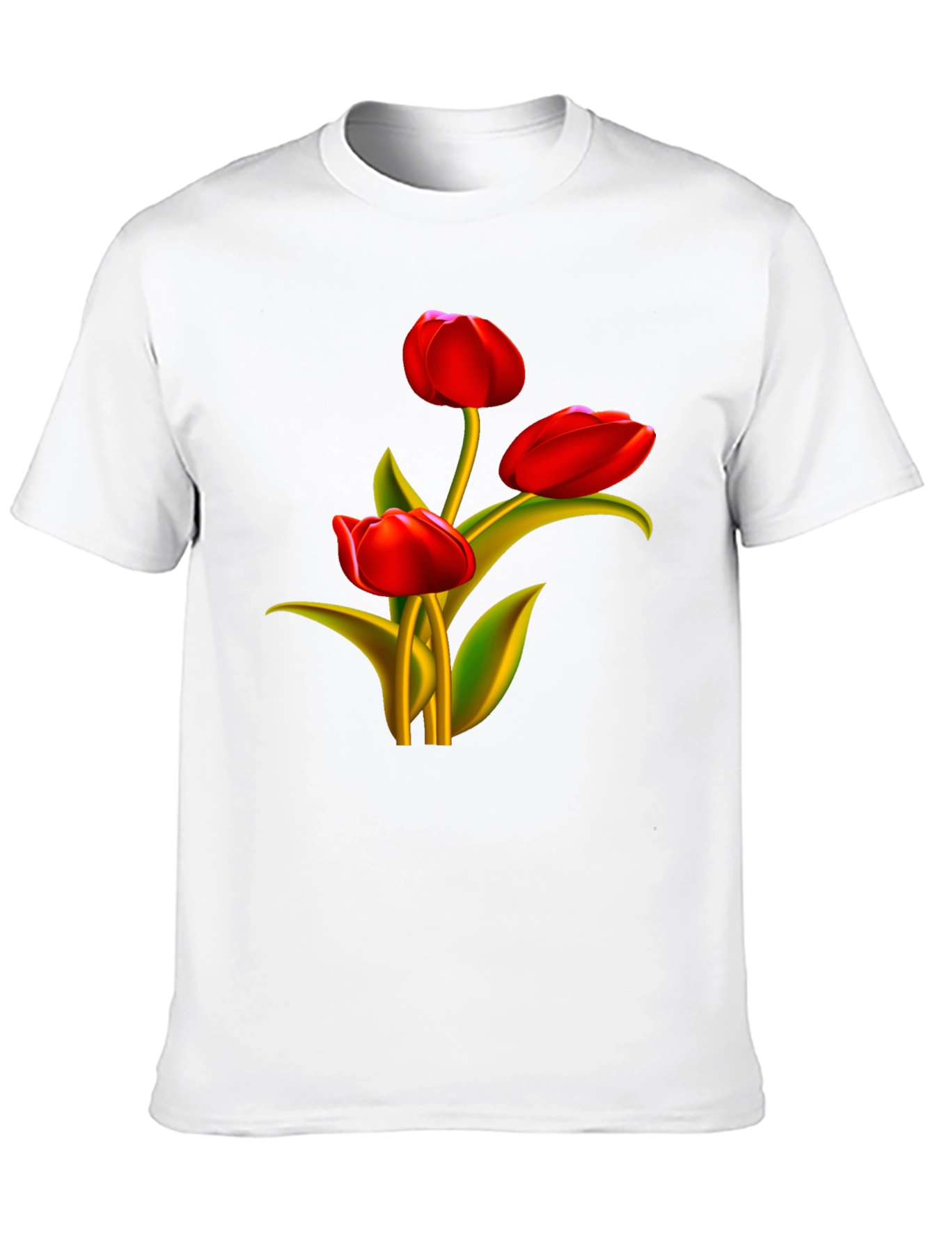 Tulip Graphic Black T-Shirt